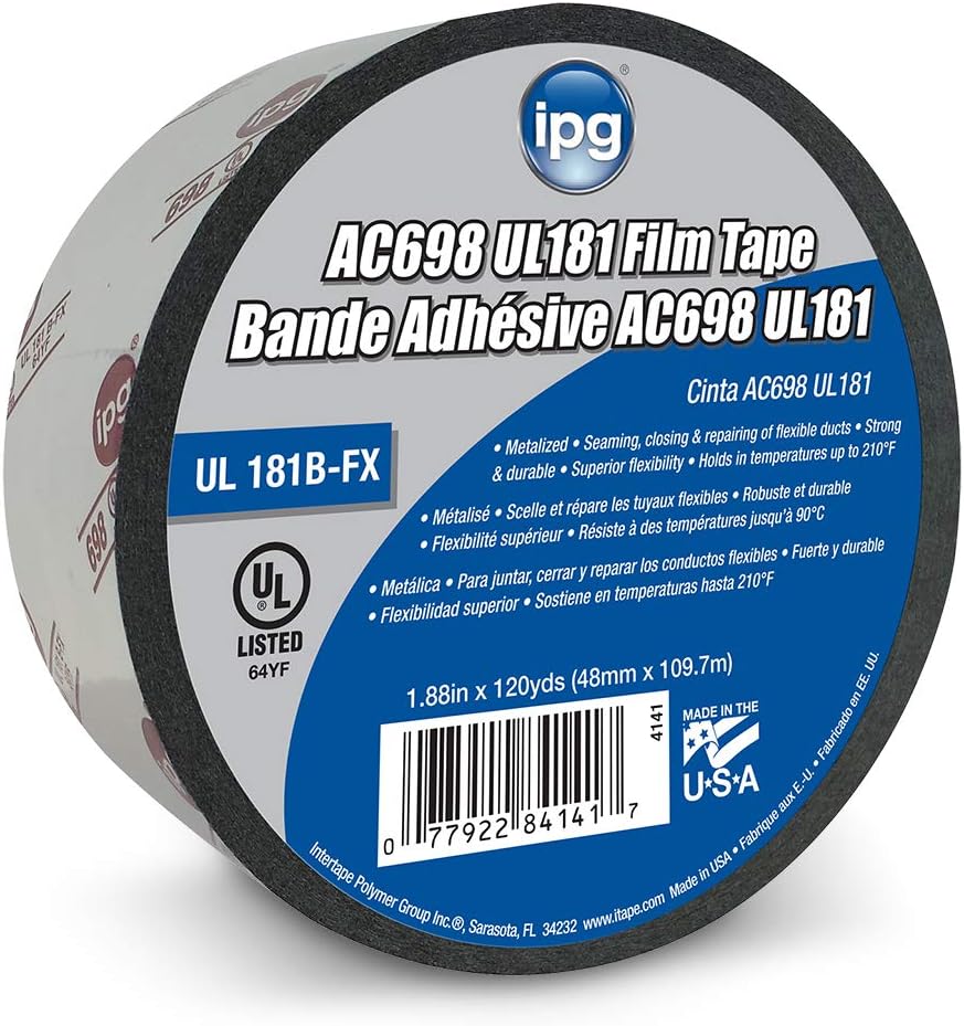 IPG AC698 UL181 HVAC Masking Tape