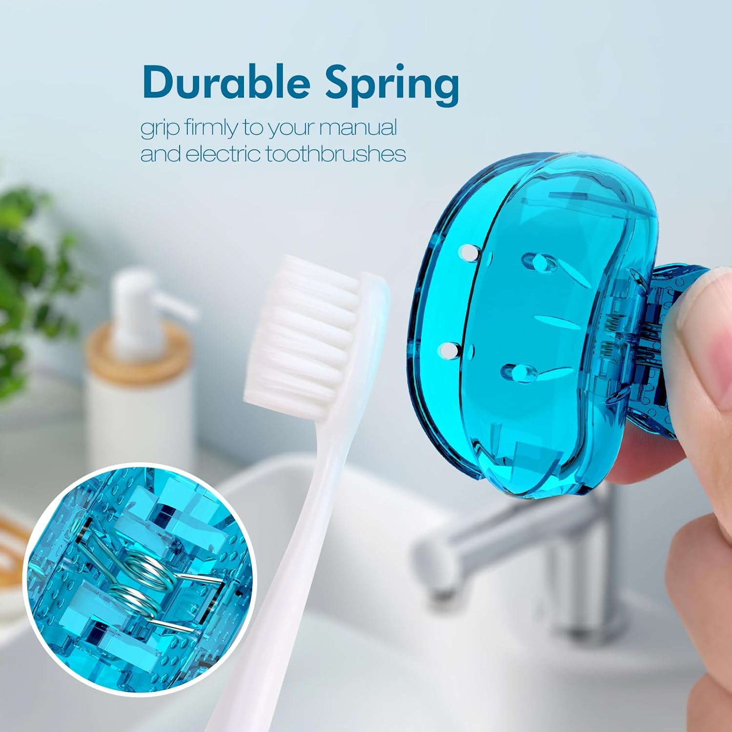 Nincha 4-Pack Multicolor Toothbrush Covers