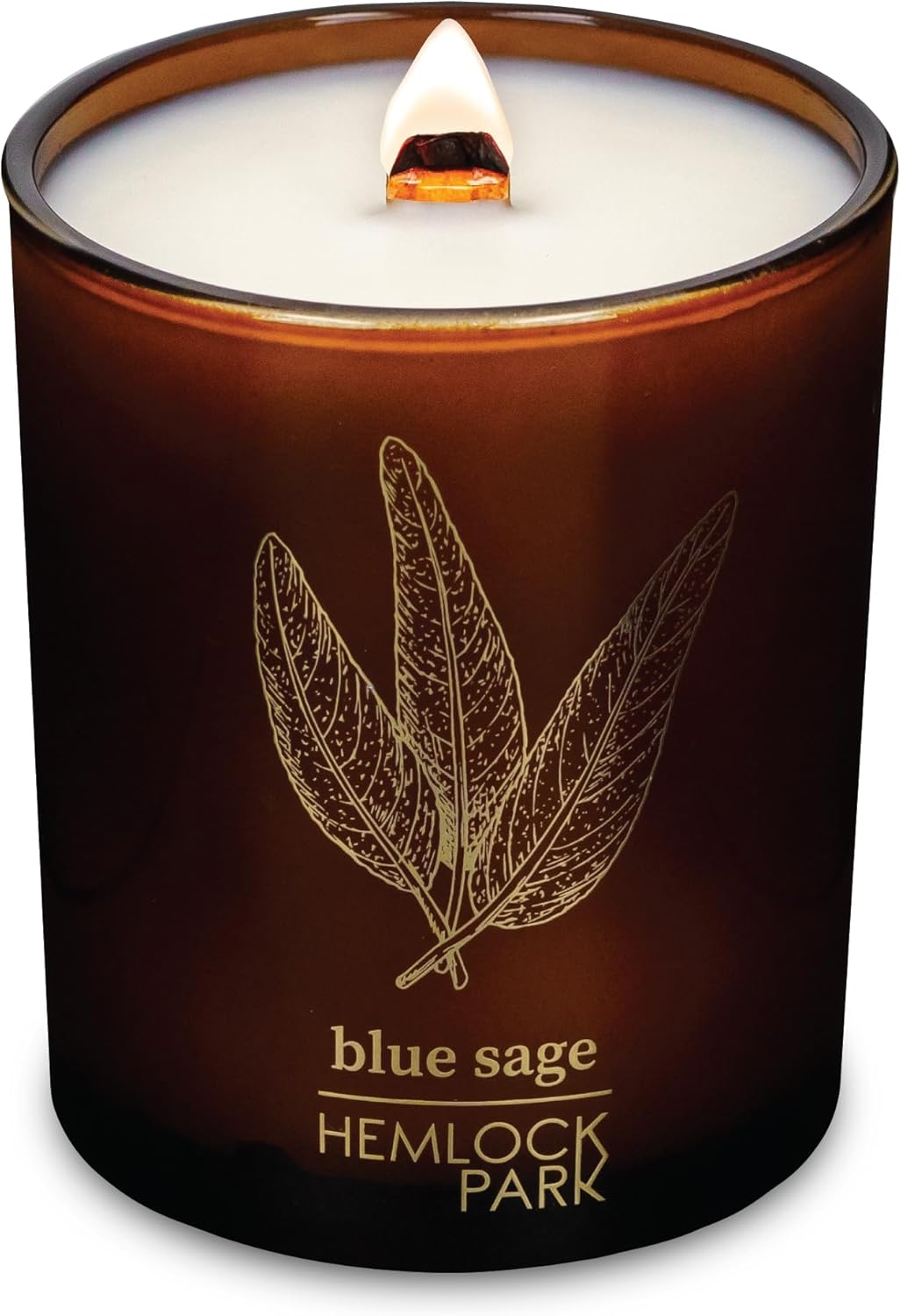 Hemlock Park Wood Wick Candle with Natural Coconut Wax and Essential Oils