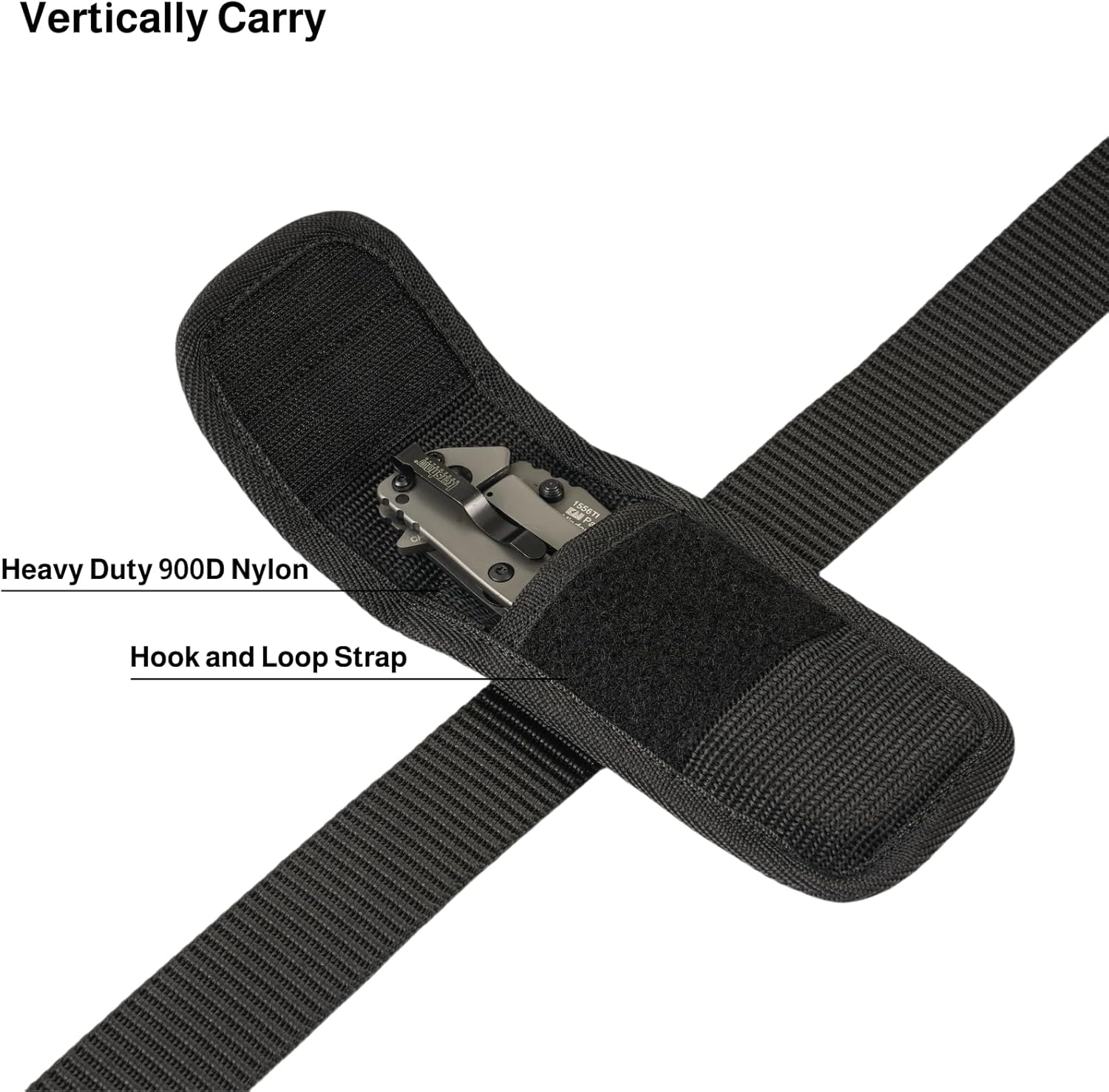 VEPKOIT Knife Sheath for Belt - Durable Nylon Tactical Holder