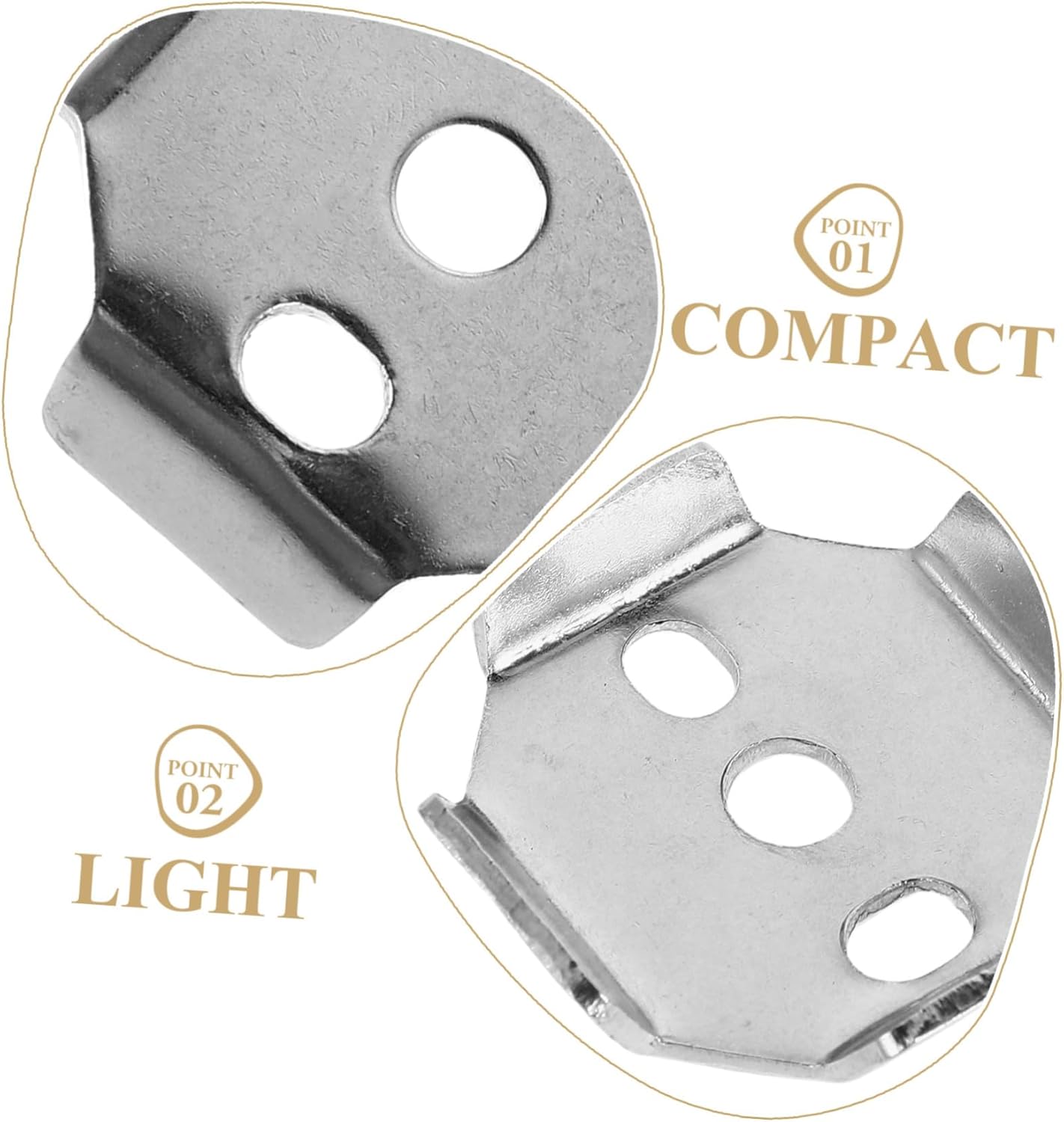 2Pcs Bath Towel Rack Mounting Hardware Elegant Design Easy Installation