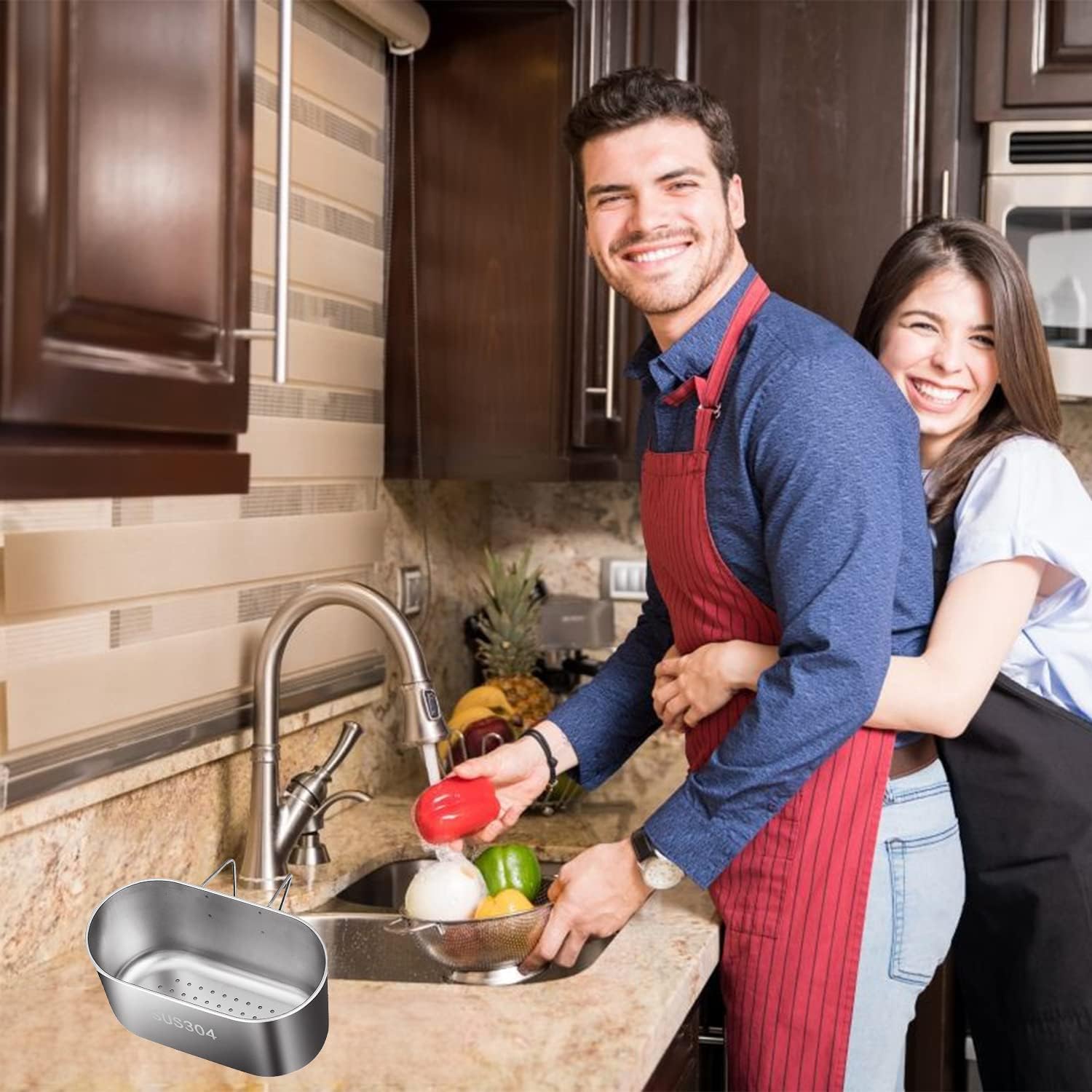 Stainless Steel Drain Strainer Basket for Kitchen Sinks