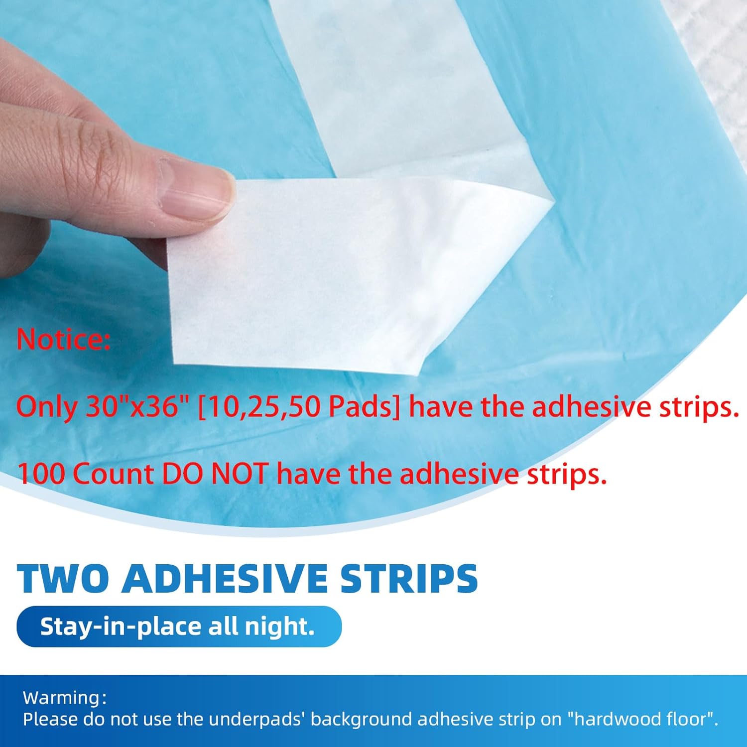SOFYFINE Bed Pads with Adhesive Strips 30x36 Heavy Duty Incontinence Underpads 25 Pads