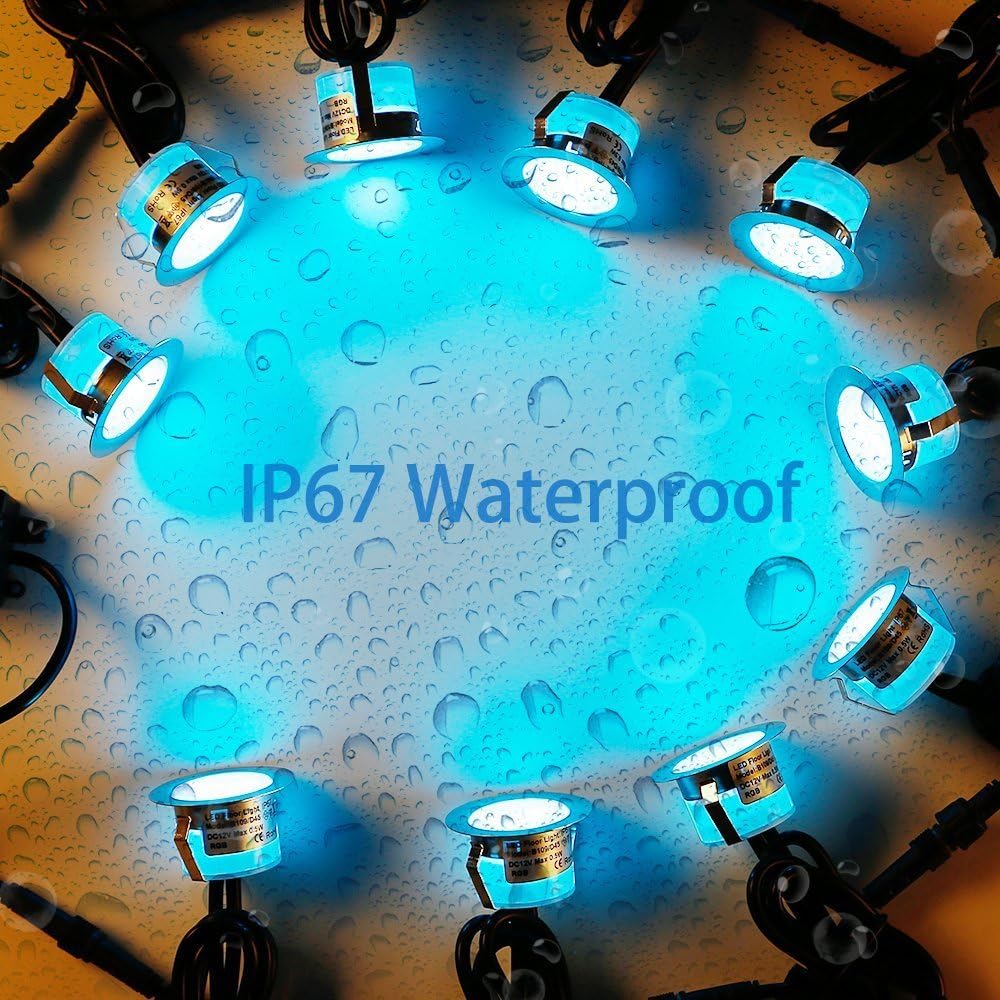 Sumaote 10 Piece LED Deck Light Kit with WiFi Control