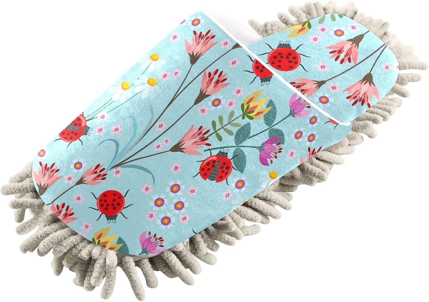 Sinestour Ladybird Mop Slippers for Floor Cleaning 1