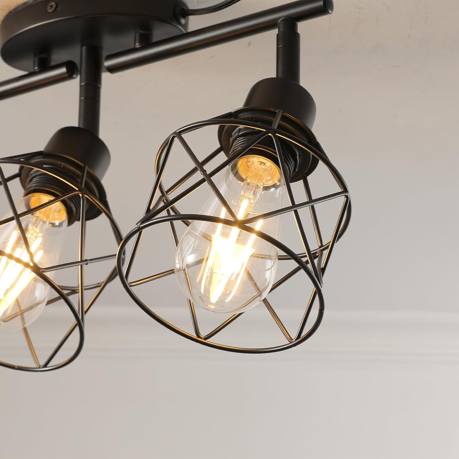 Vivihobb Dimmable 4 Light Plug-in Ceiling Light