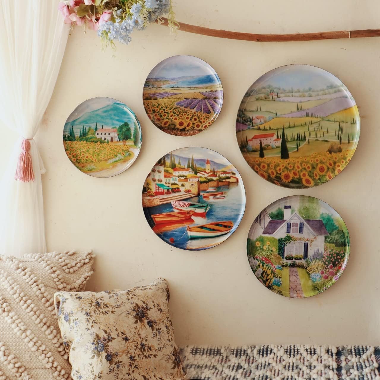 RITUALISTIC Tuscany Wall Plates Set of 5