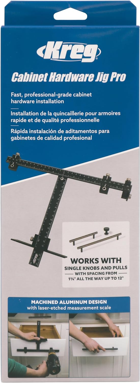 KREG KHI-XLPULL Cabinet Hardware Jig Pro