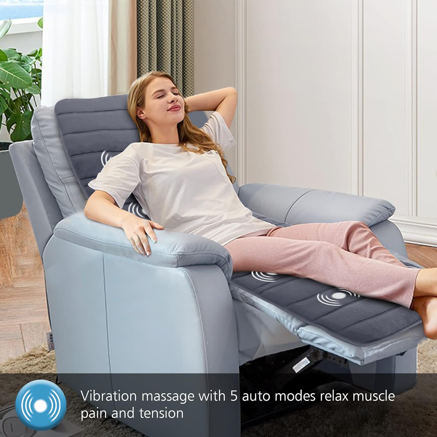 COMFIER Full Body Massage Mat with Heat and Vibration 1