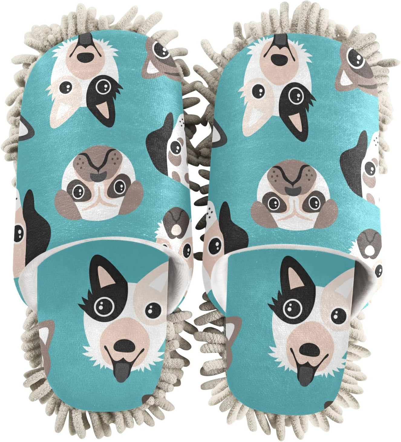 Sinestour Mop Slippers for Floor Cleaning - Unisex Microfiber Dusting Slippers