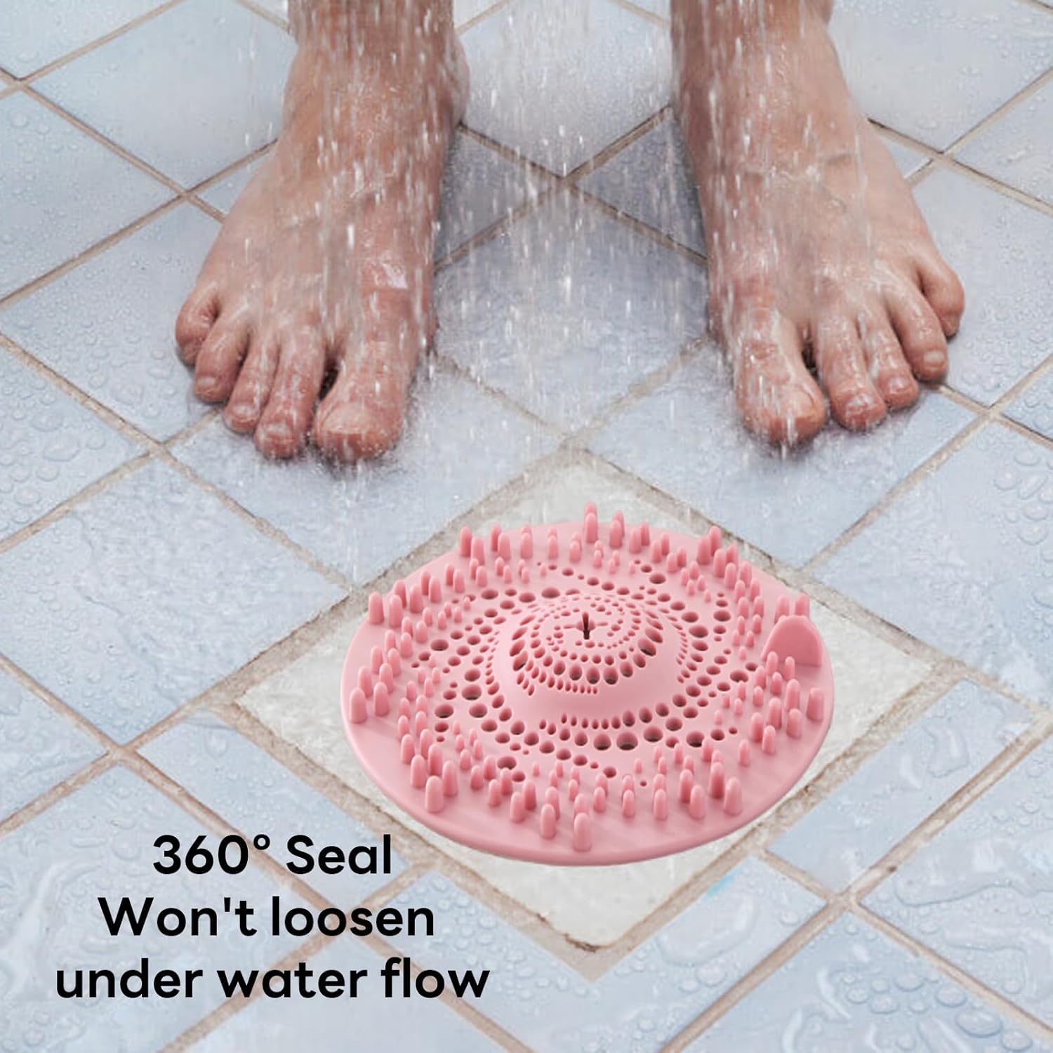 LERAO 3PCS Shower Drain Hair Catcher Set