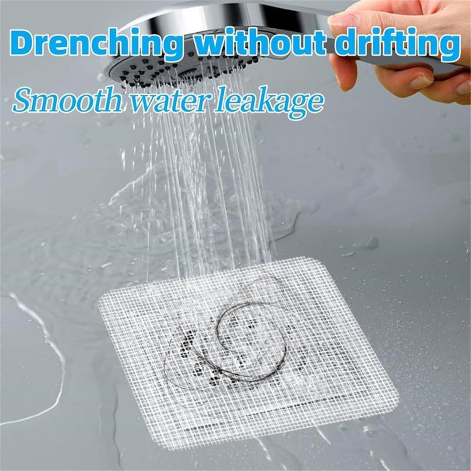 100Pcs Floor Drain Sticker with Hair Catcher