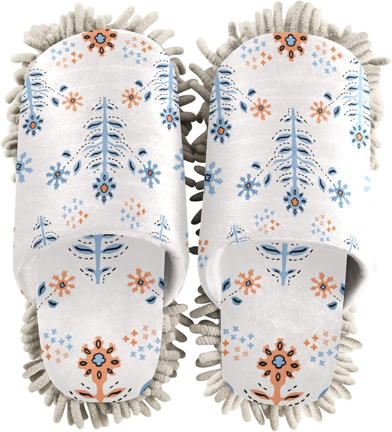 Kigai Microfiber Slippers with Bohemian Flowers 1