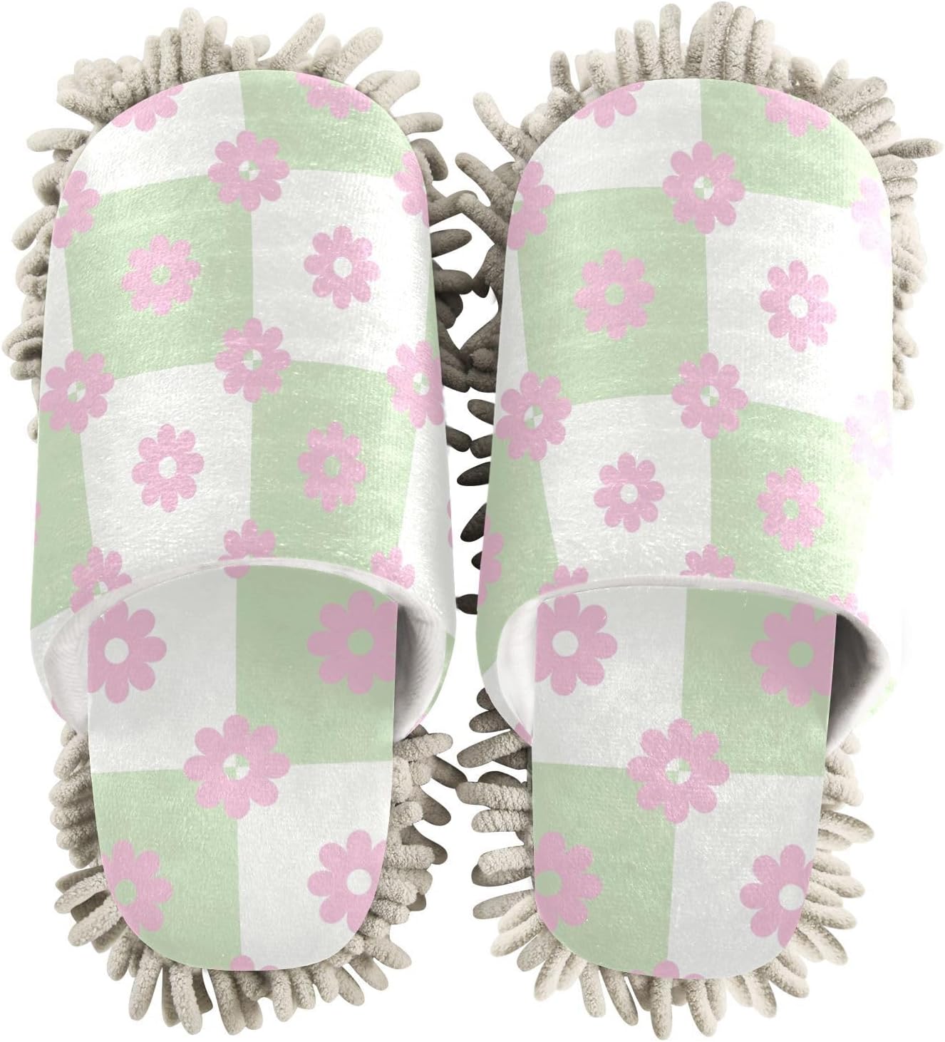 Kigai Microfiber Slippers with Pink Flowers