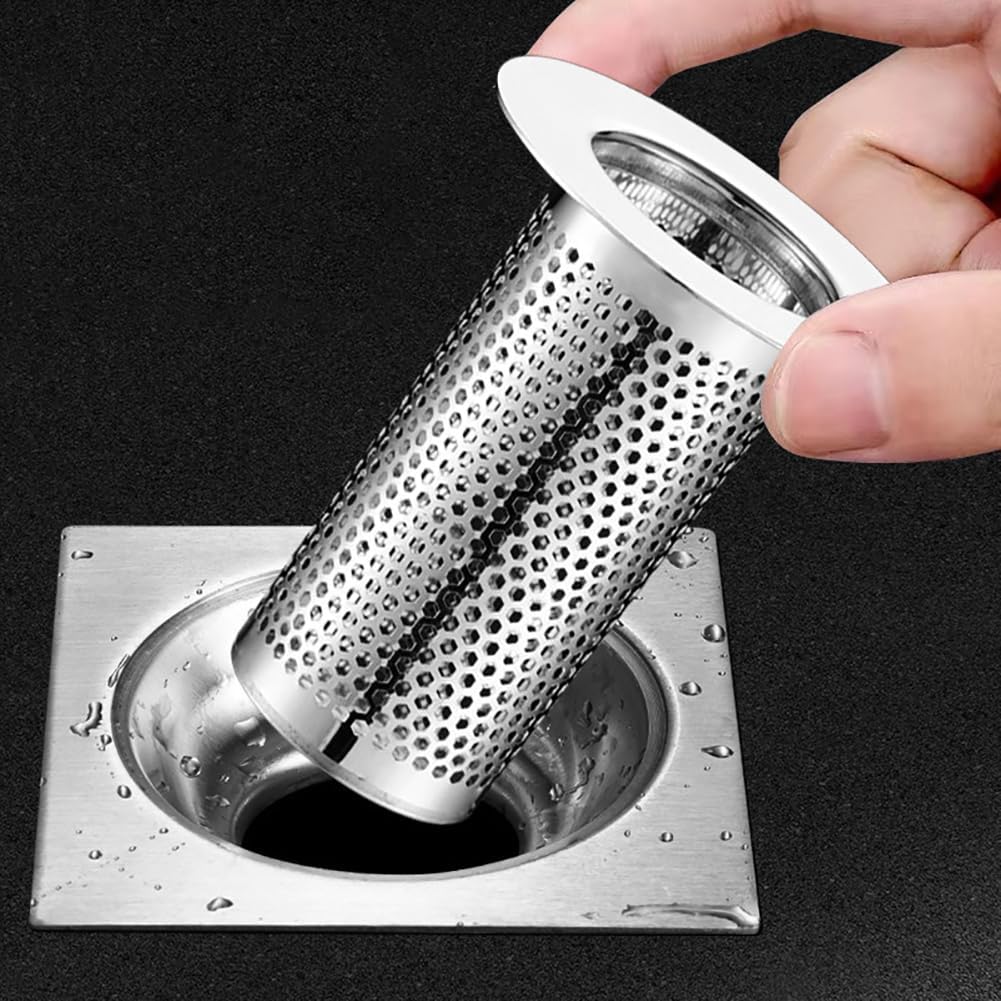 3 Pcs Stainless Steel Hair Catchers for Bathtub and Shower Drains