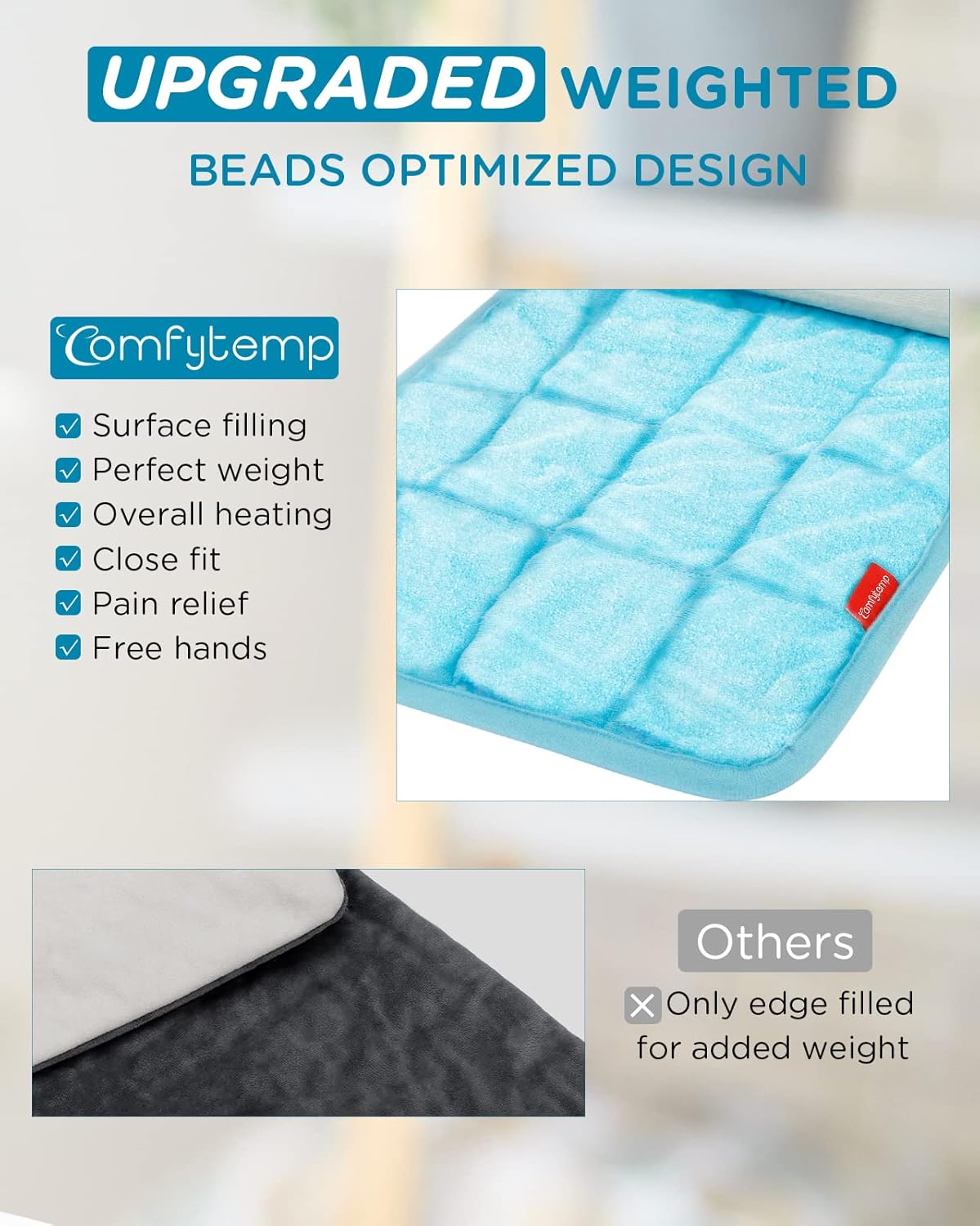 Comfytemp Weighted Heating Pad with 9 Heat Levels