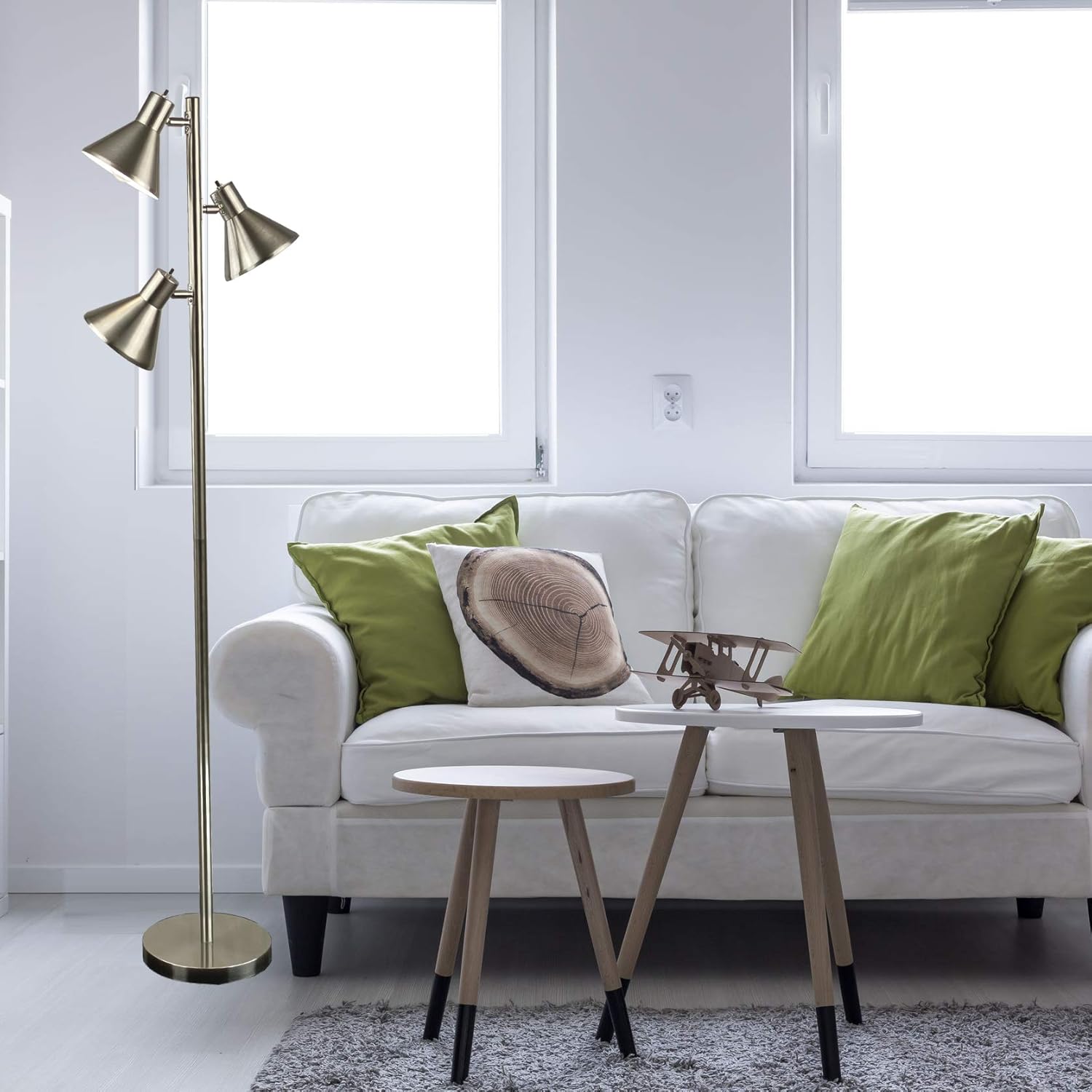 LIGHTACCENTS Tree Floor Lamp with 3 Adjustable Lights