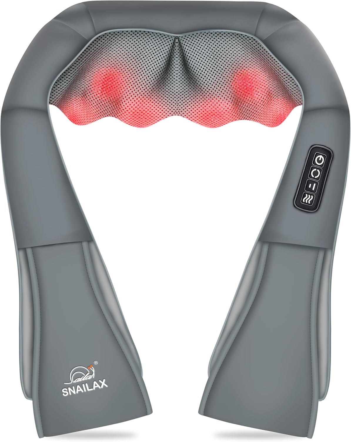 Snailax Shiatsu Neck Massager with Heat and Deep Kneading