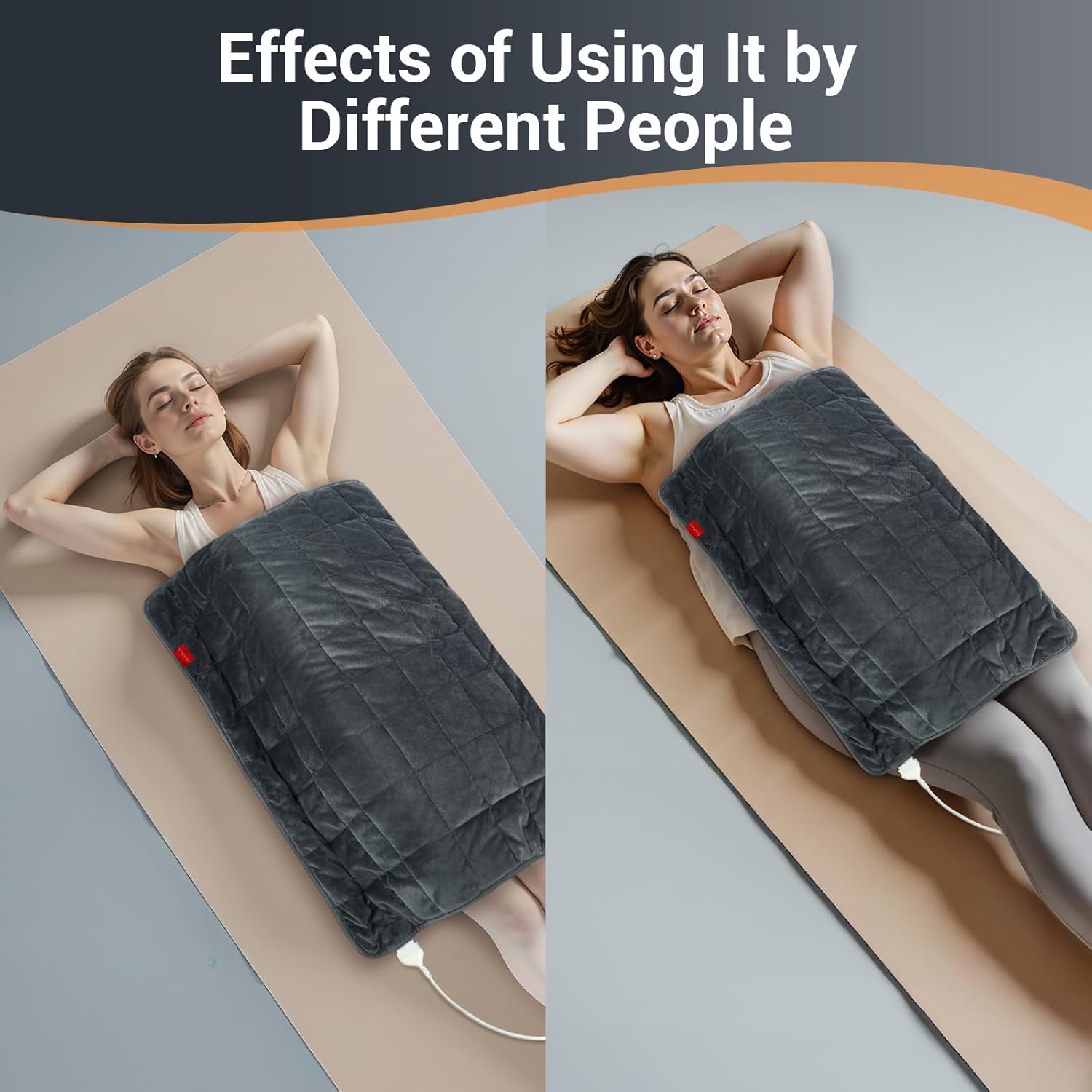 Comfytemp Weighted Heating Pad for Back Cramps