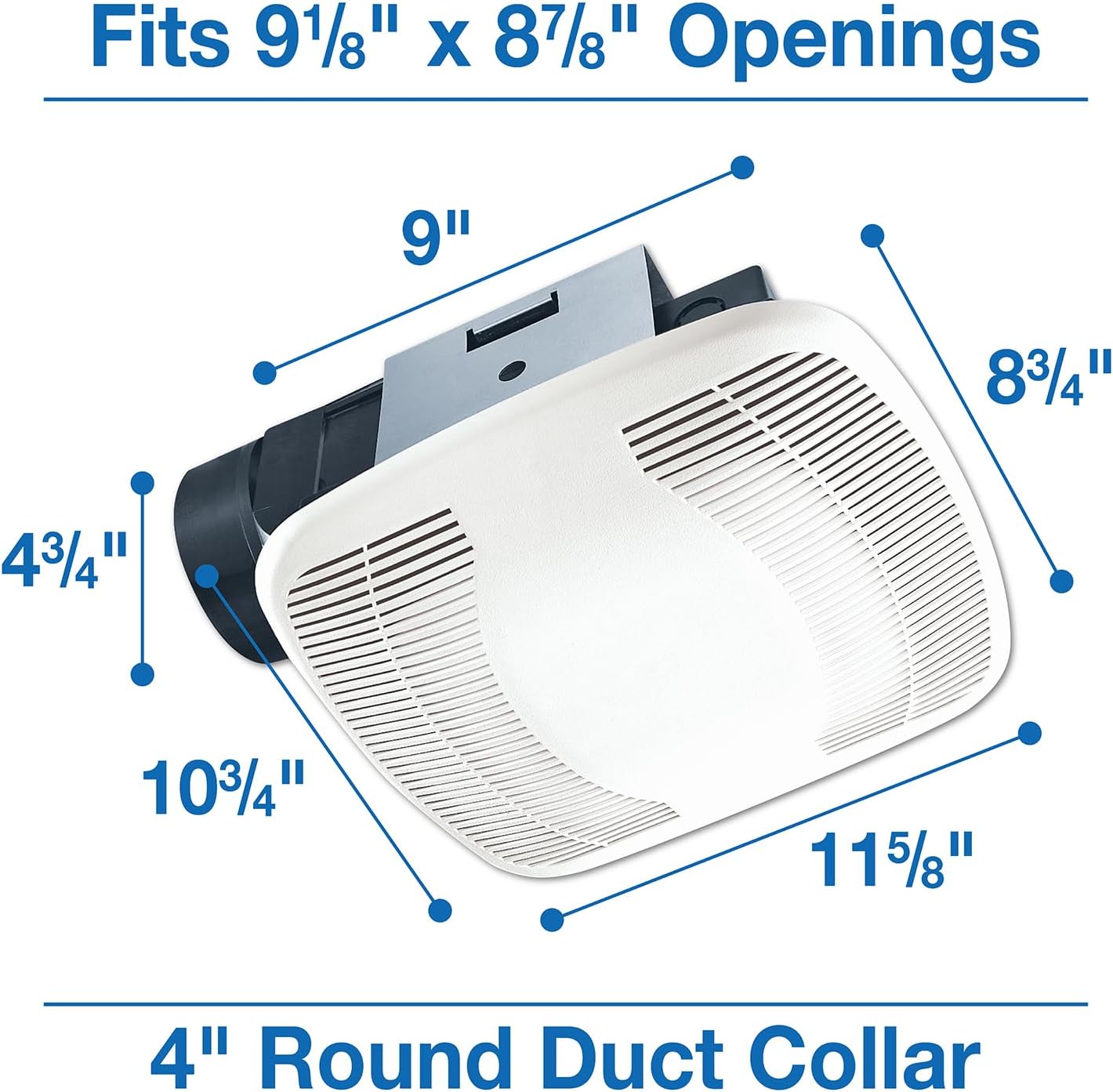 Air King 90 CFM Ceiling Mounted Exhaust Fan White