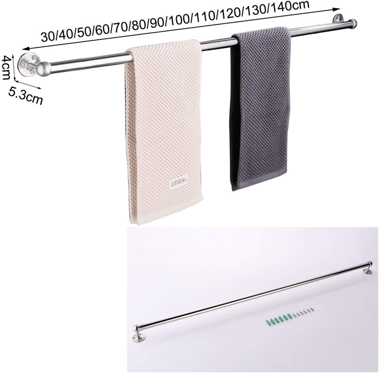 BOCbco Round Staircase Handrail Kit 30Cm