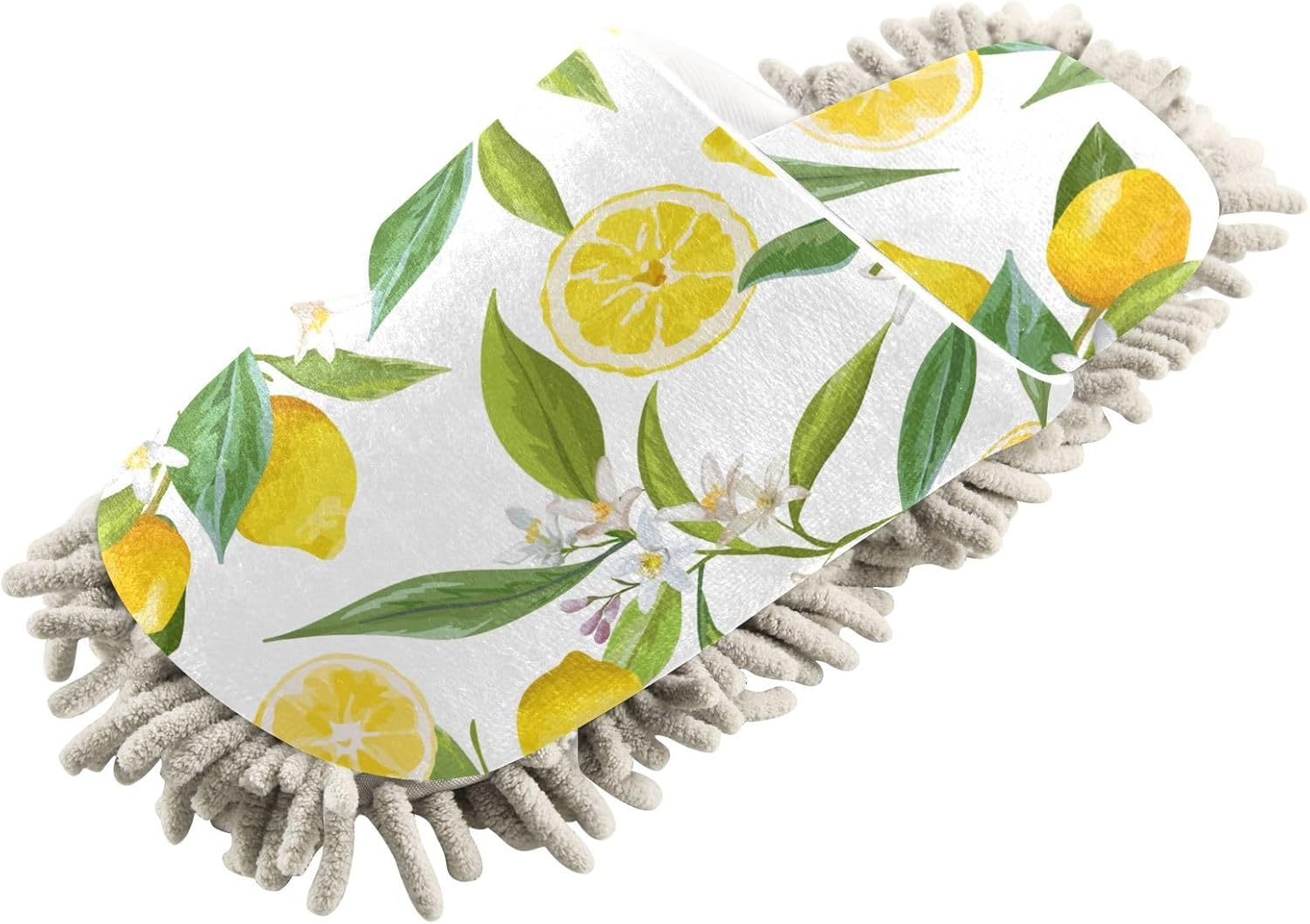 Sinestour Lemon Fruits Mop Slippers for Floor Cleaning
