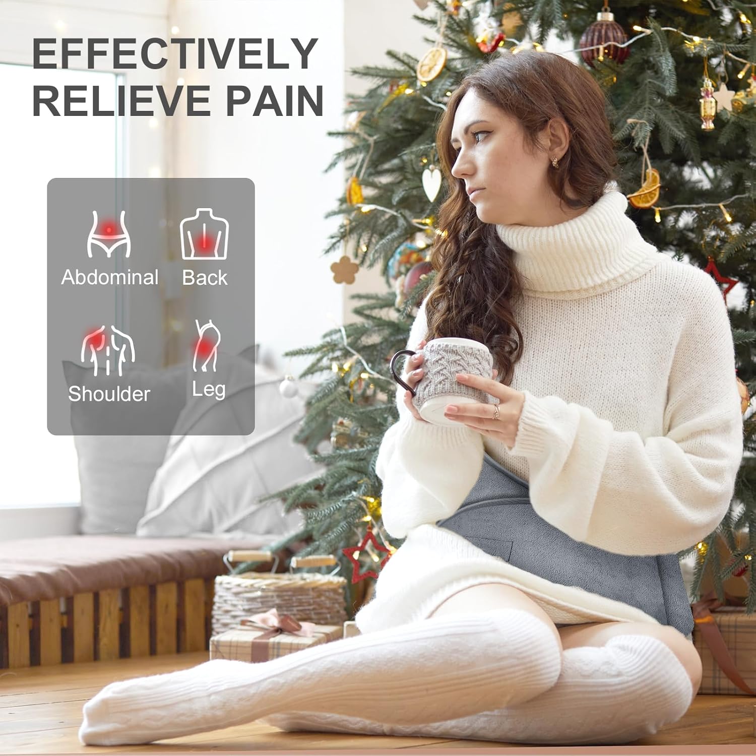 Heat Pad for Back Pain Relief with 6 Temperatures 1