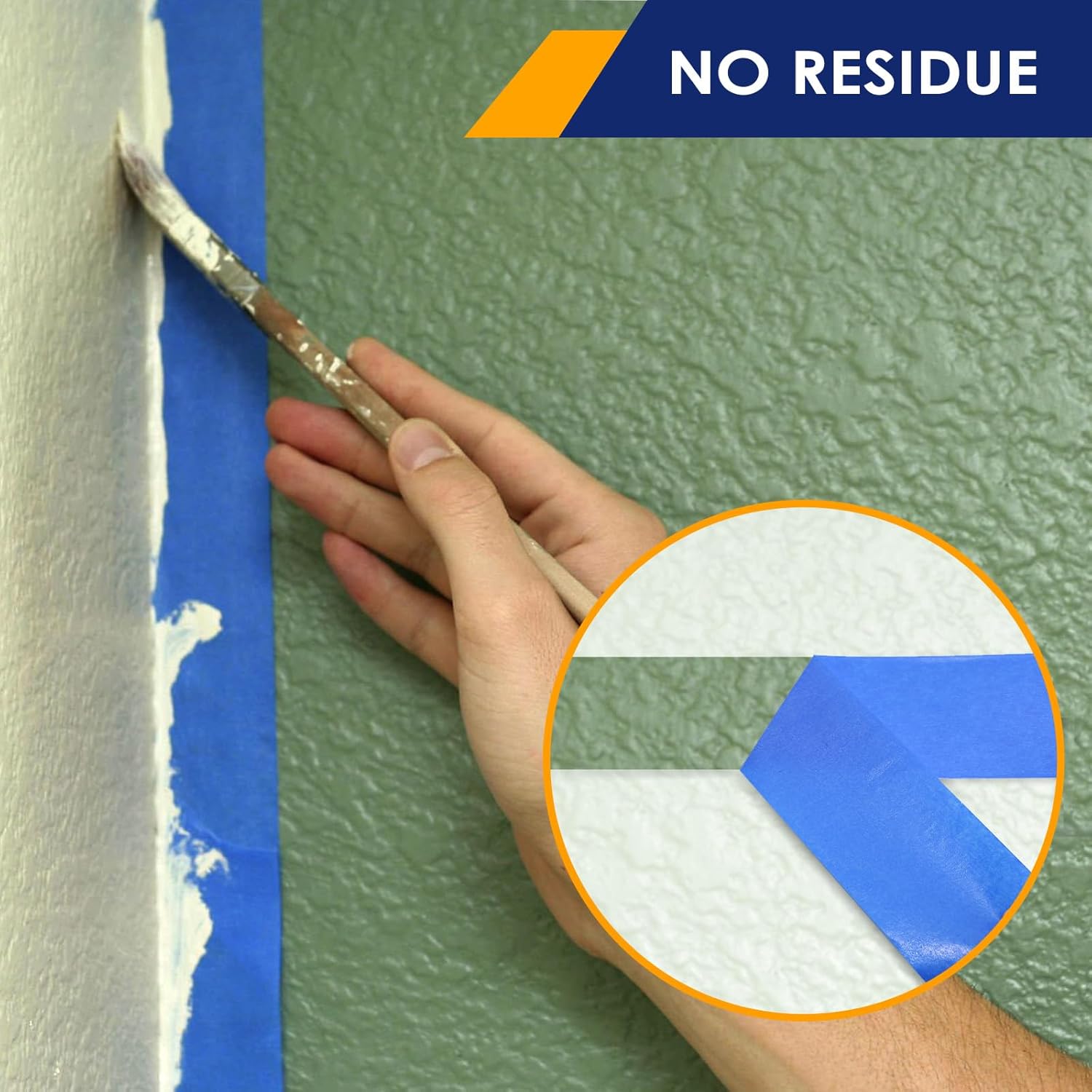 EFOK 12 Rolls Blue Painters Tape 3 Inch Wide