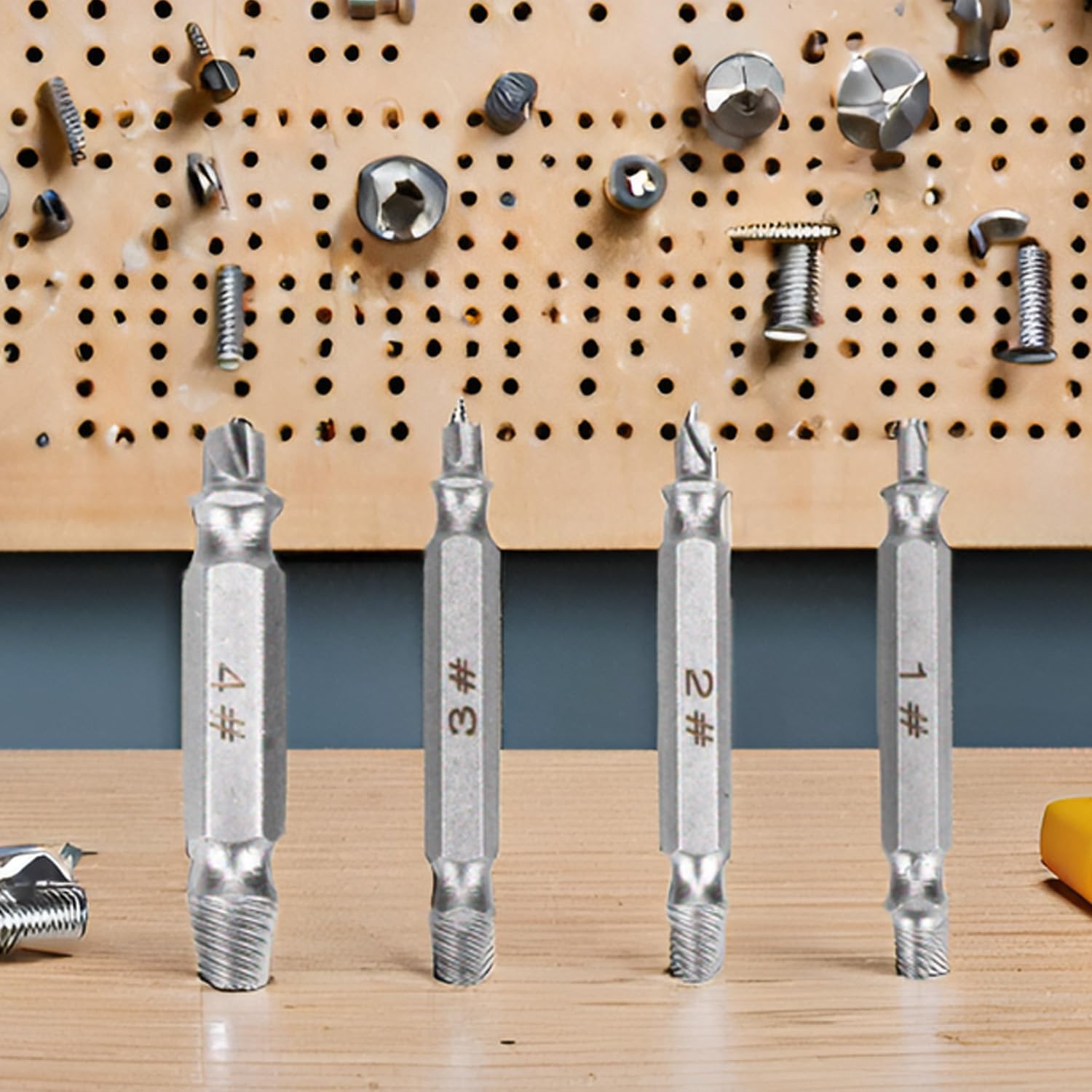 Damaged Screw Extractor Set for Stripped Screws Nuts Bolts