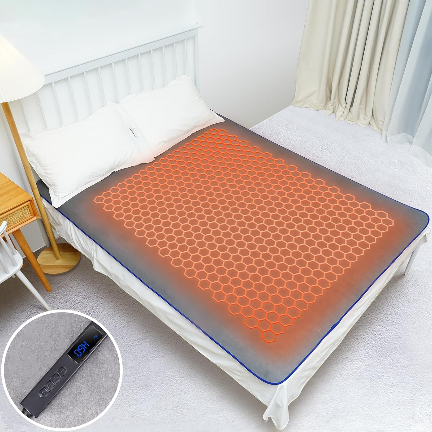 Graphene Heated Mattress Pad Queen Size 3s Rapid Heat
