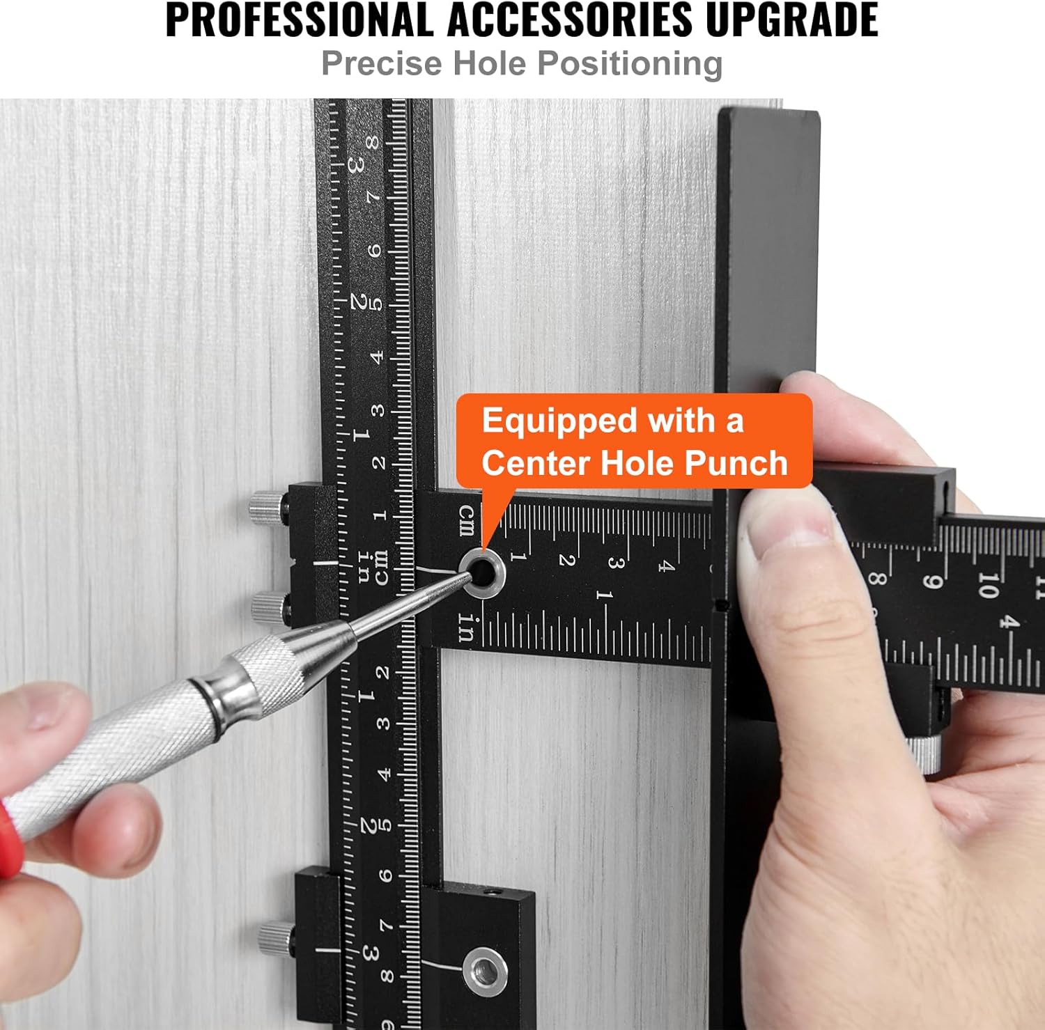 VEVOR Aluminum Cabinet Handle Jig with Center Punch