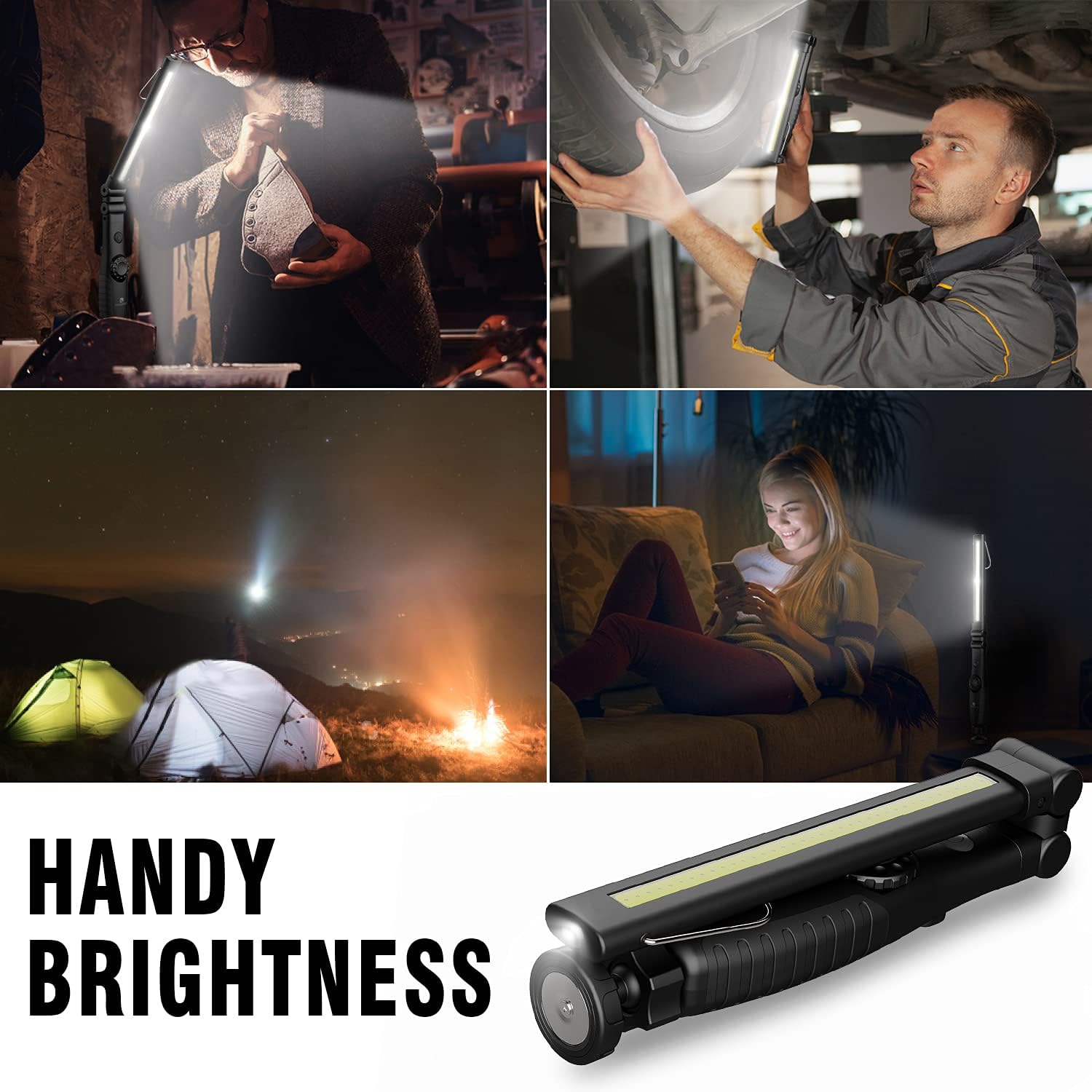 Dr Prepare LED Work Light with 360 Folding and Magnetic Base