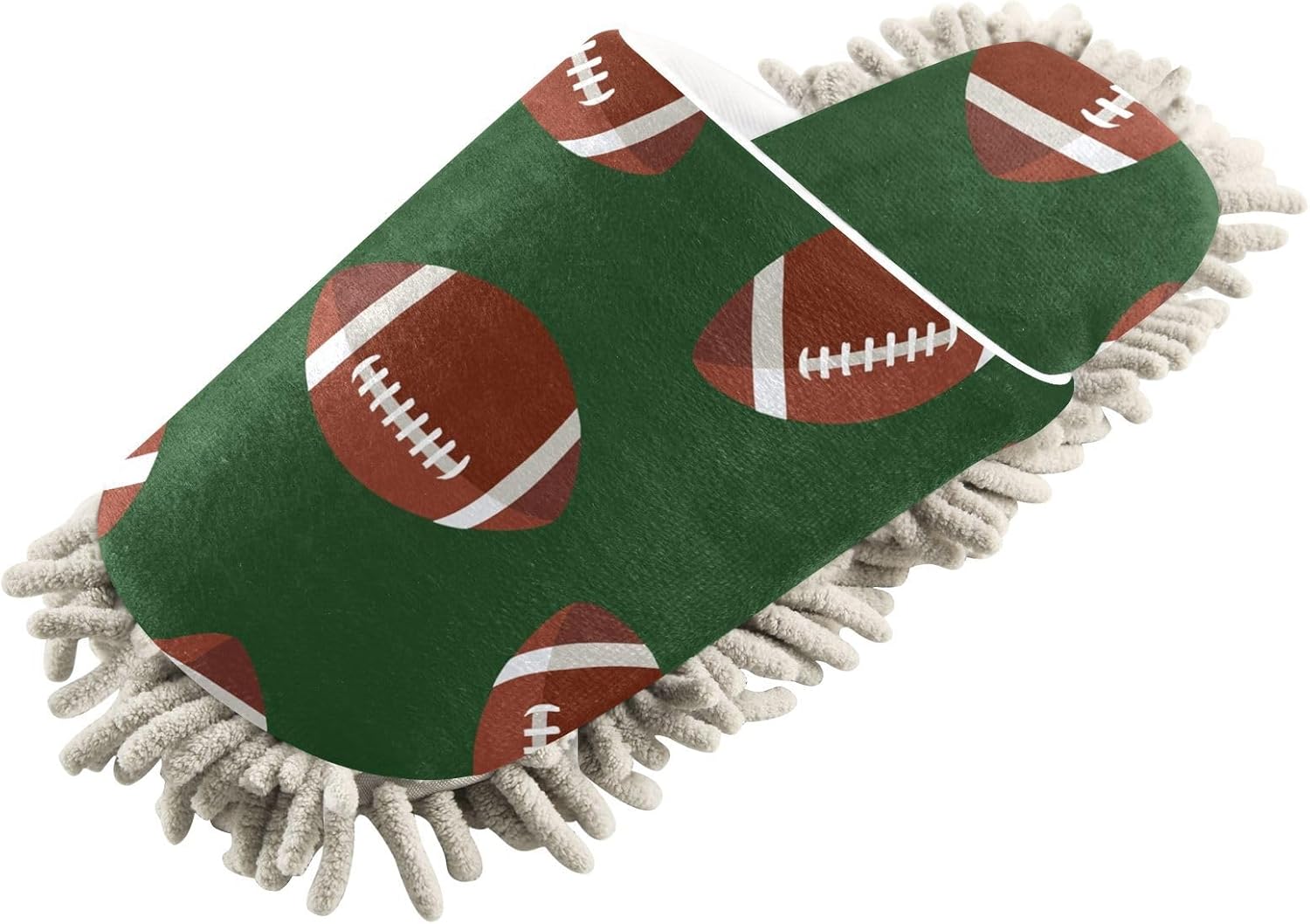 Sinestour Brown Mop Slippers for Floor Cleaning