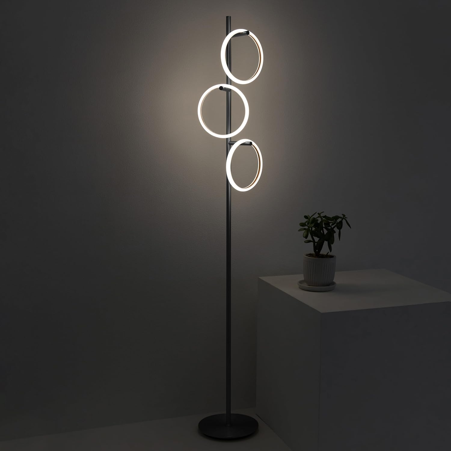 Brightech Saturn LED Tree Floor Lamp - Black