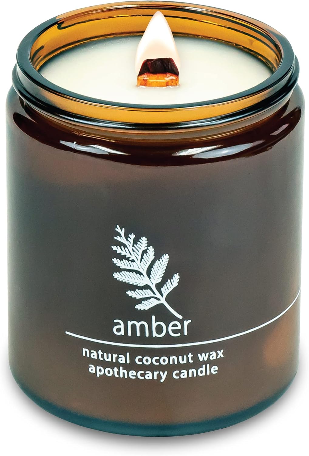 Hemlock Park Crackling Wood Wick Candle Amber 8 oz