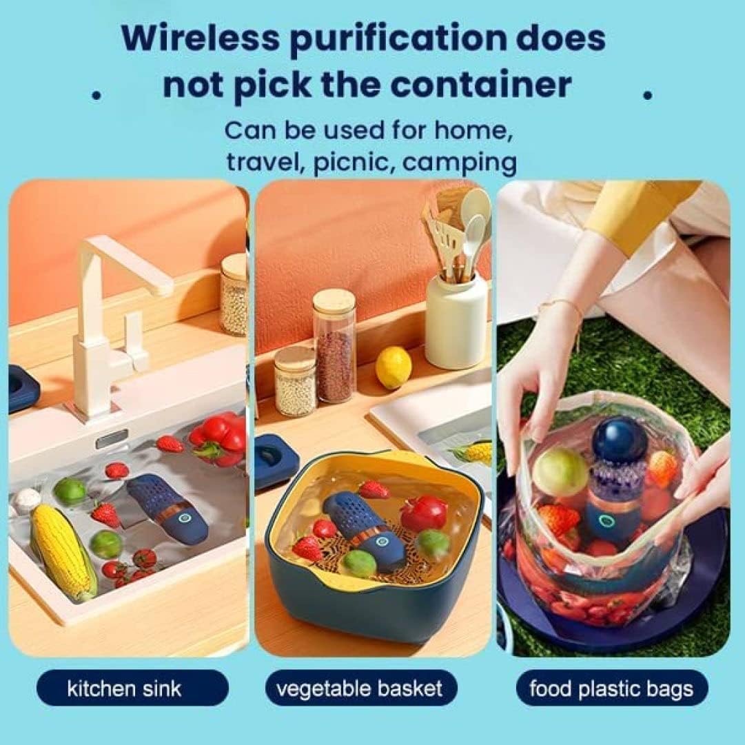 Havamoasa 1PC Fruit Cleaner Portable USB Rechargeable