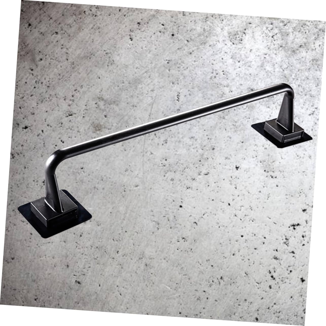 SEWACC Plastic Towel Bar No Drill Bathroom Holder Black