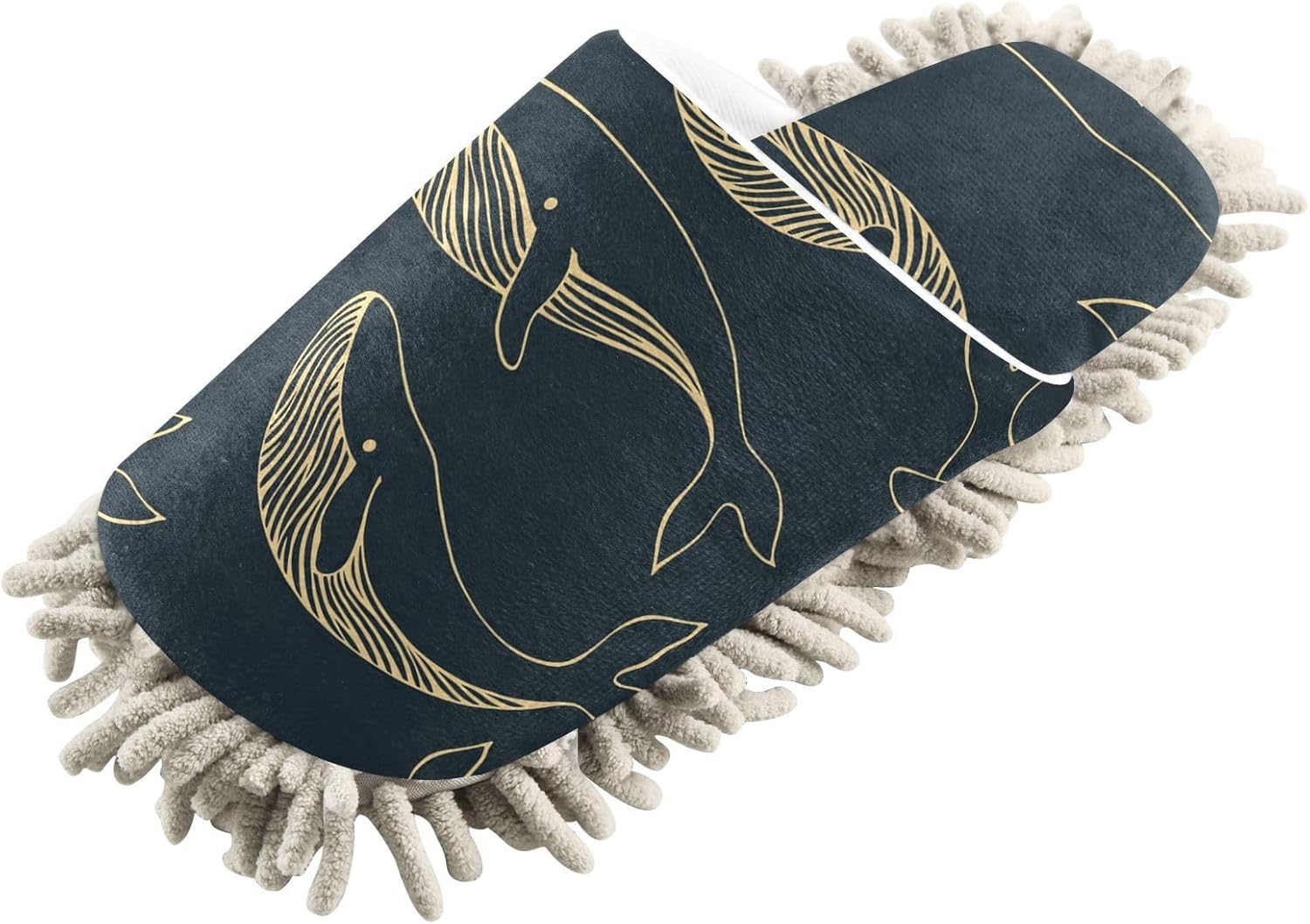 Sinestour Whale Mop Slippers for Floor Cleaning