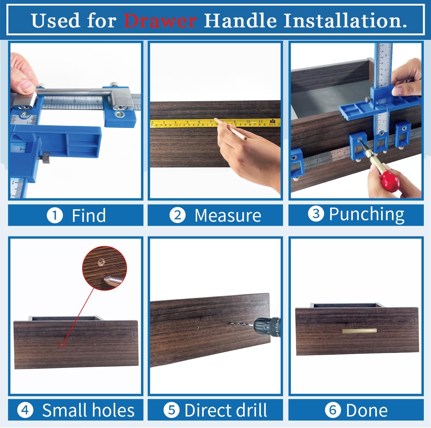 KingCharles Cabinet Hardware Jig Perfect Set 1