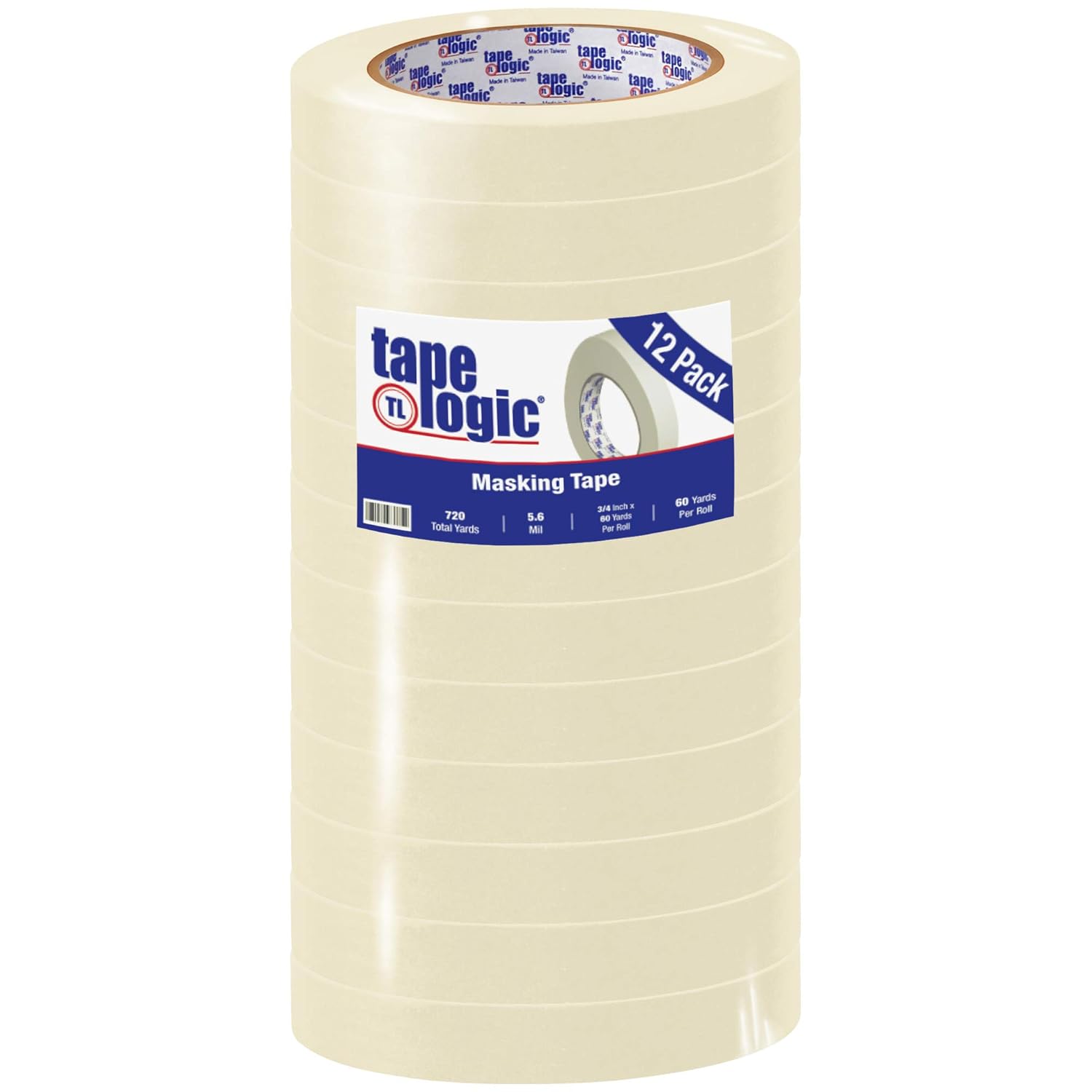 Tape Logic 2400 Masking Tape 34 x 60 Yards 12 Rolls