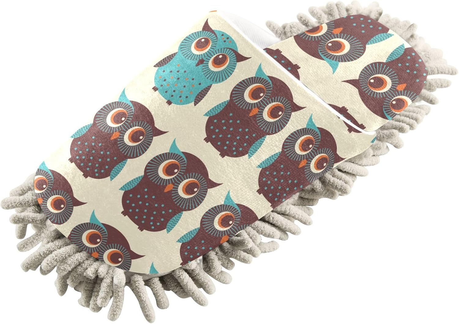 Sinestour Owl Mop Slippers for Floor Cleaning 1