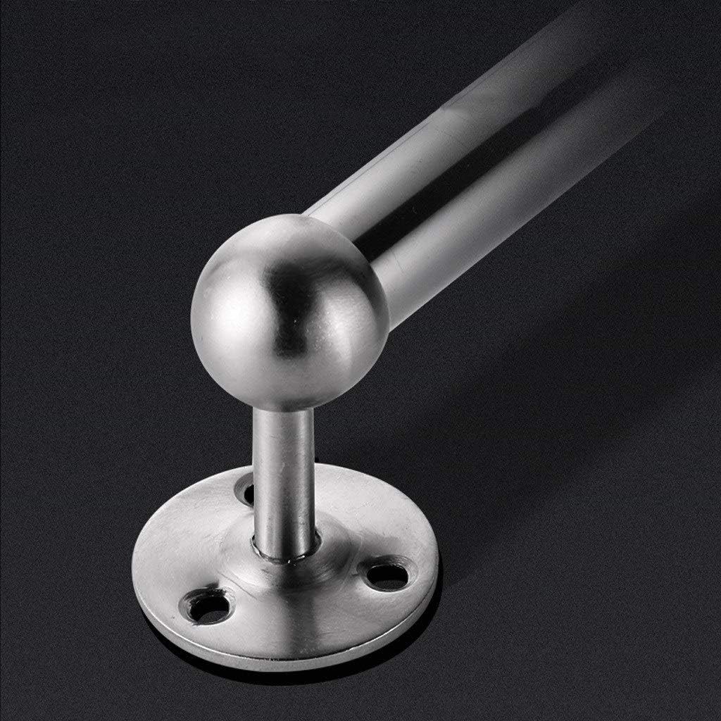 BOCbco Silver Round Towel Bar 30Cm Wall Mounted