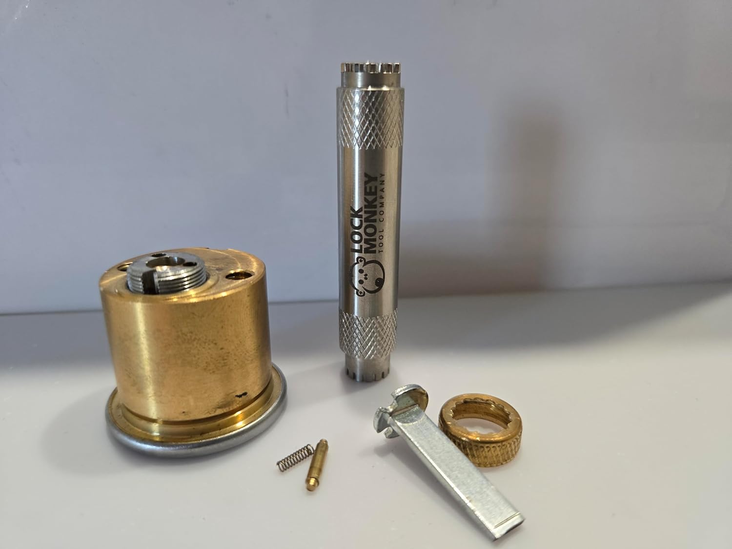 Lock Monkey Hollow Stainless Steel Cylinder Cap Remover Tool