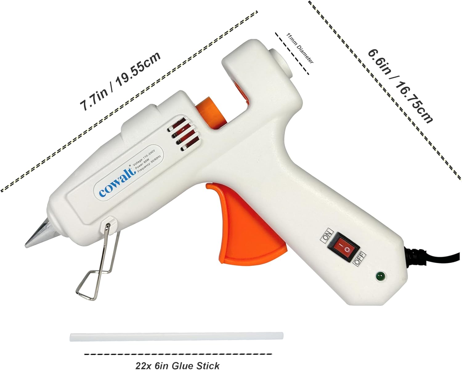 60W Hot Glue Gun Kit with Silicone Sticks for Crafts and Repairs