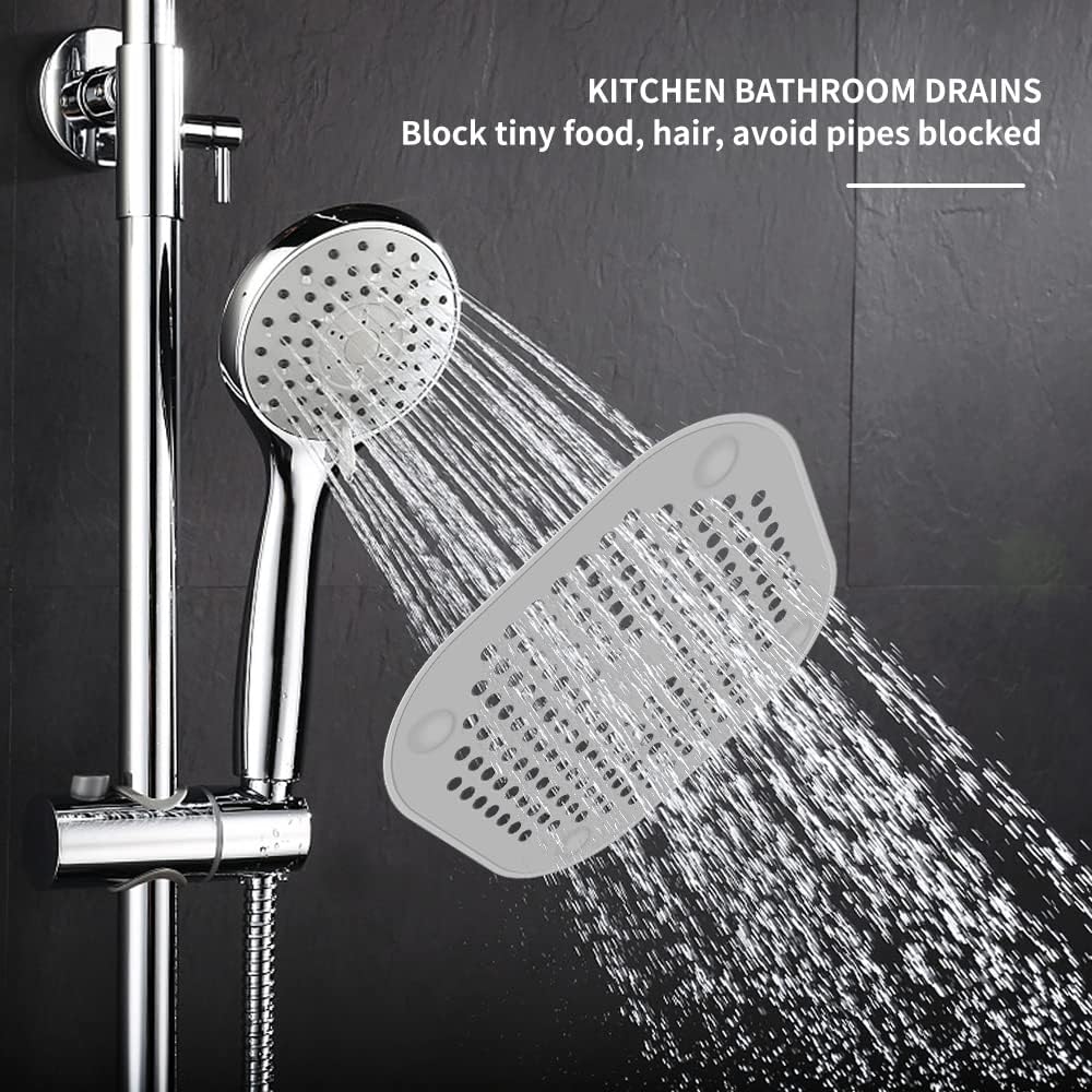 LIEVUIKEN Drain Hair Catcher 2 Pack with 4 Suction Cups