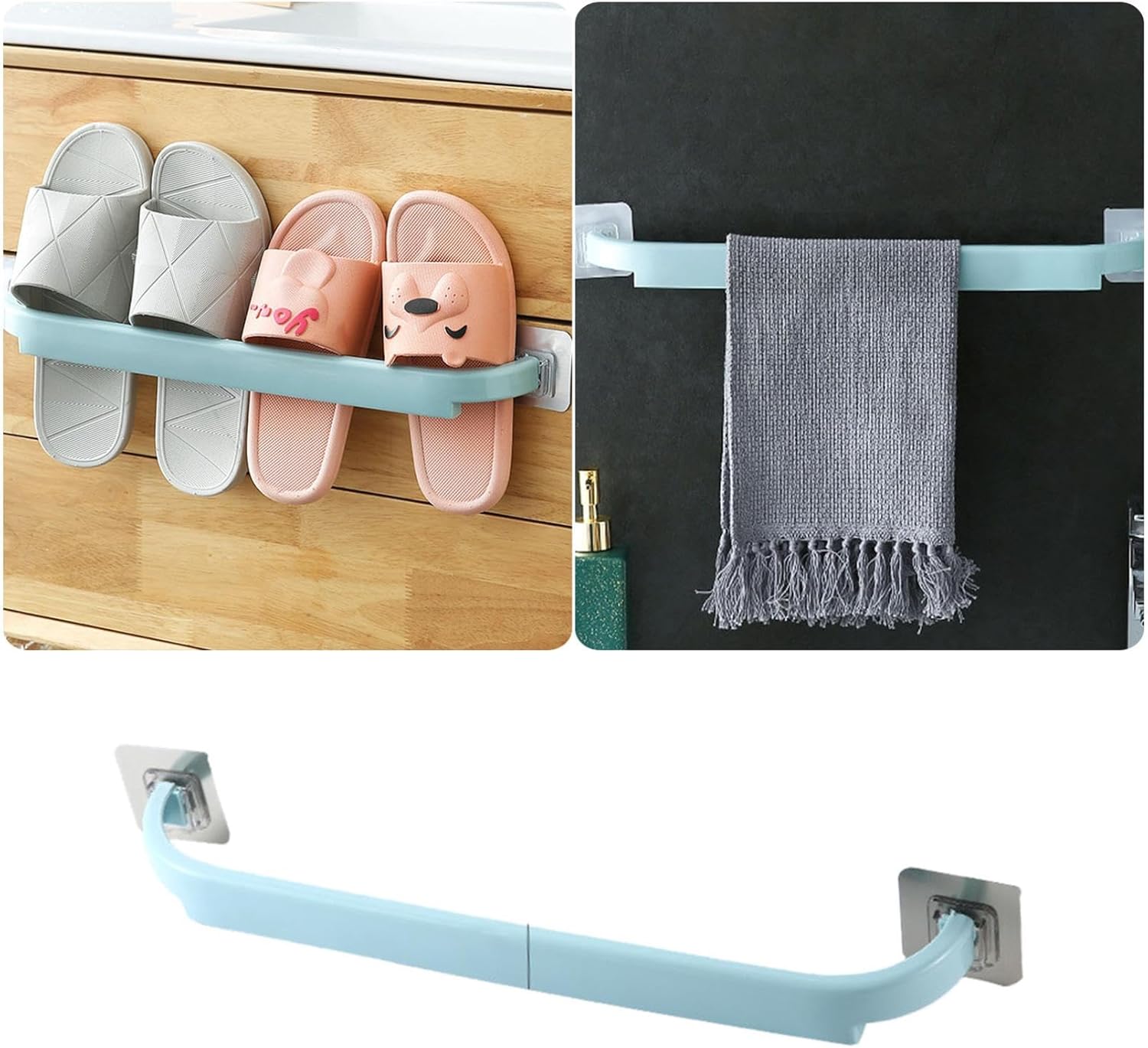 Self-Adhesive Towel Rod for Bathroom and Kitchen