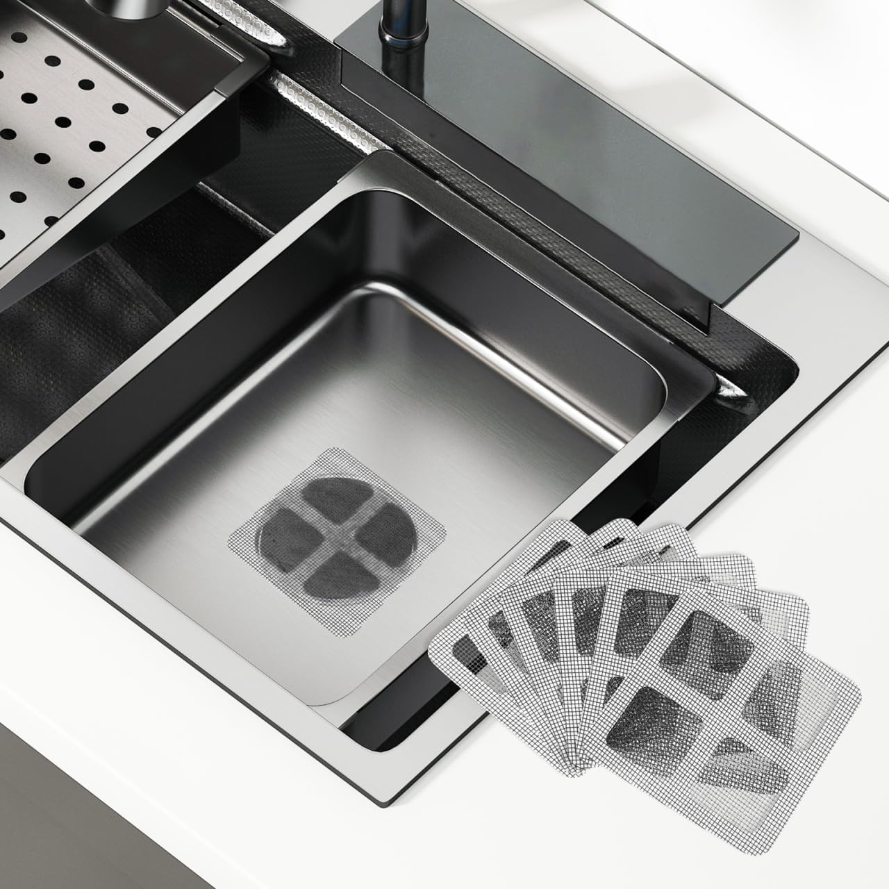 Hemobllo 40pcs Disposable Shower Drain Covers - Hair Catcher for Bathroom Kitchen Sink
