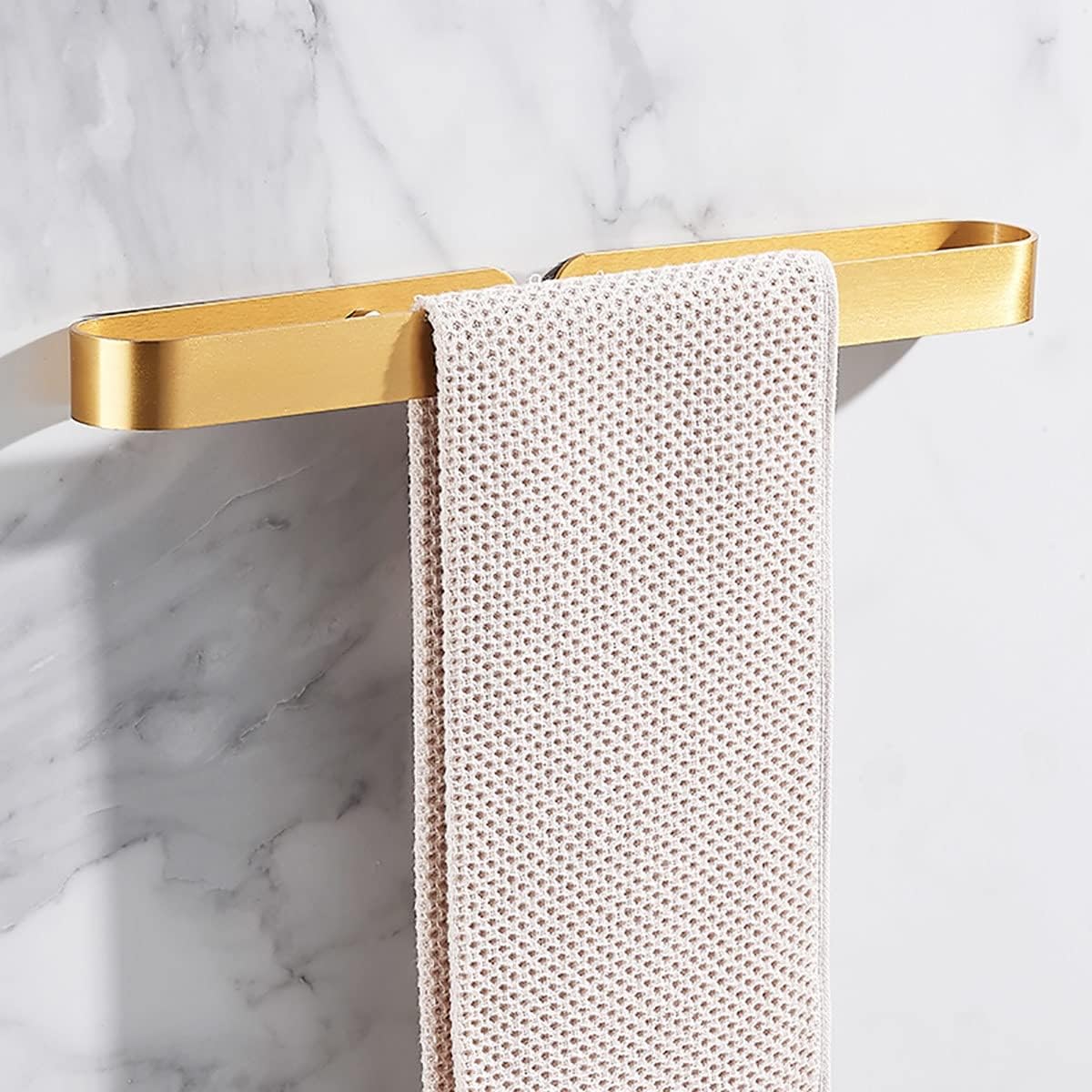 BOCbco Towel Rail 30Cm Brushed Gold Bathroom Wall Mounted