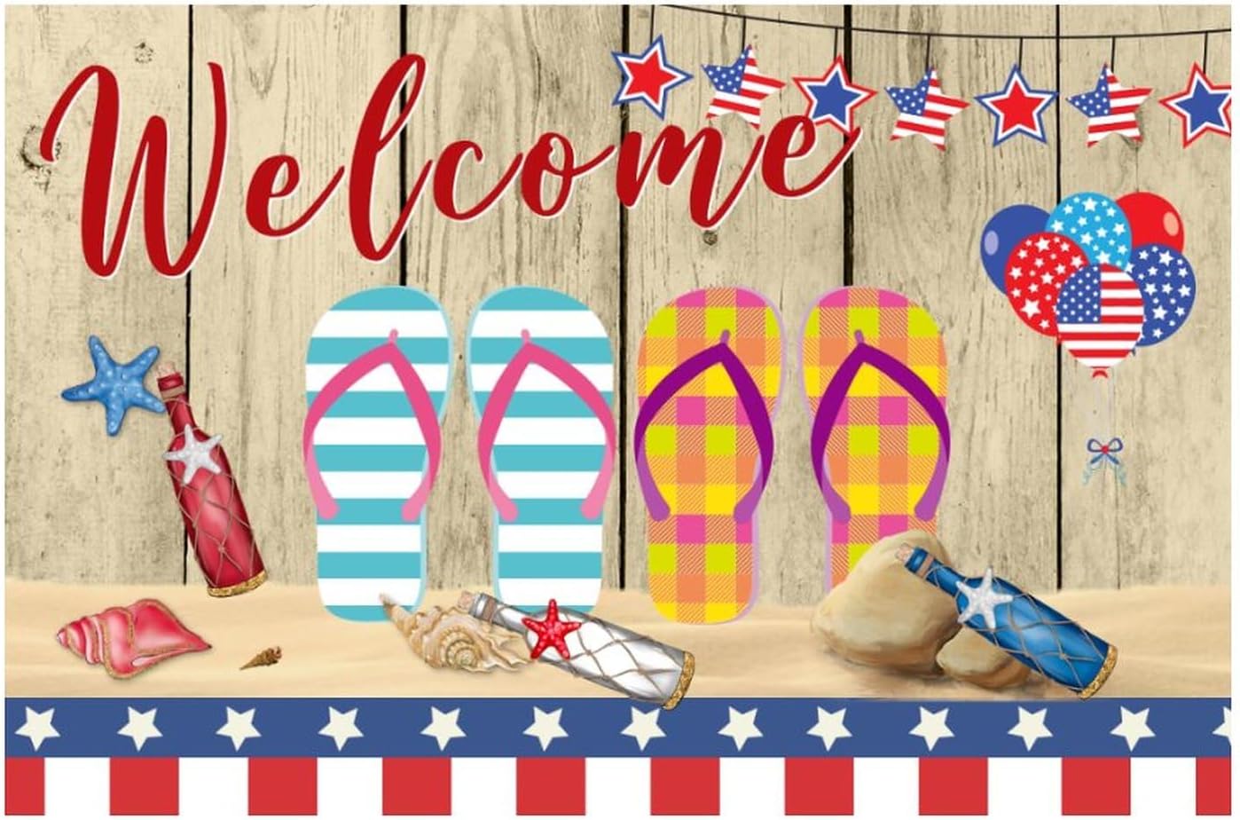 Independence Day Flip Flops Wall Decals for Home Decor