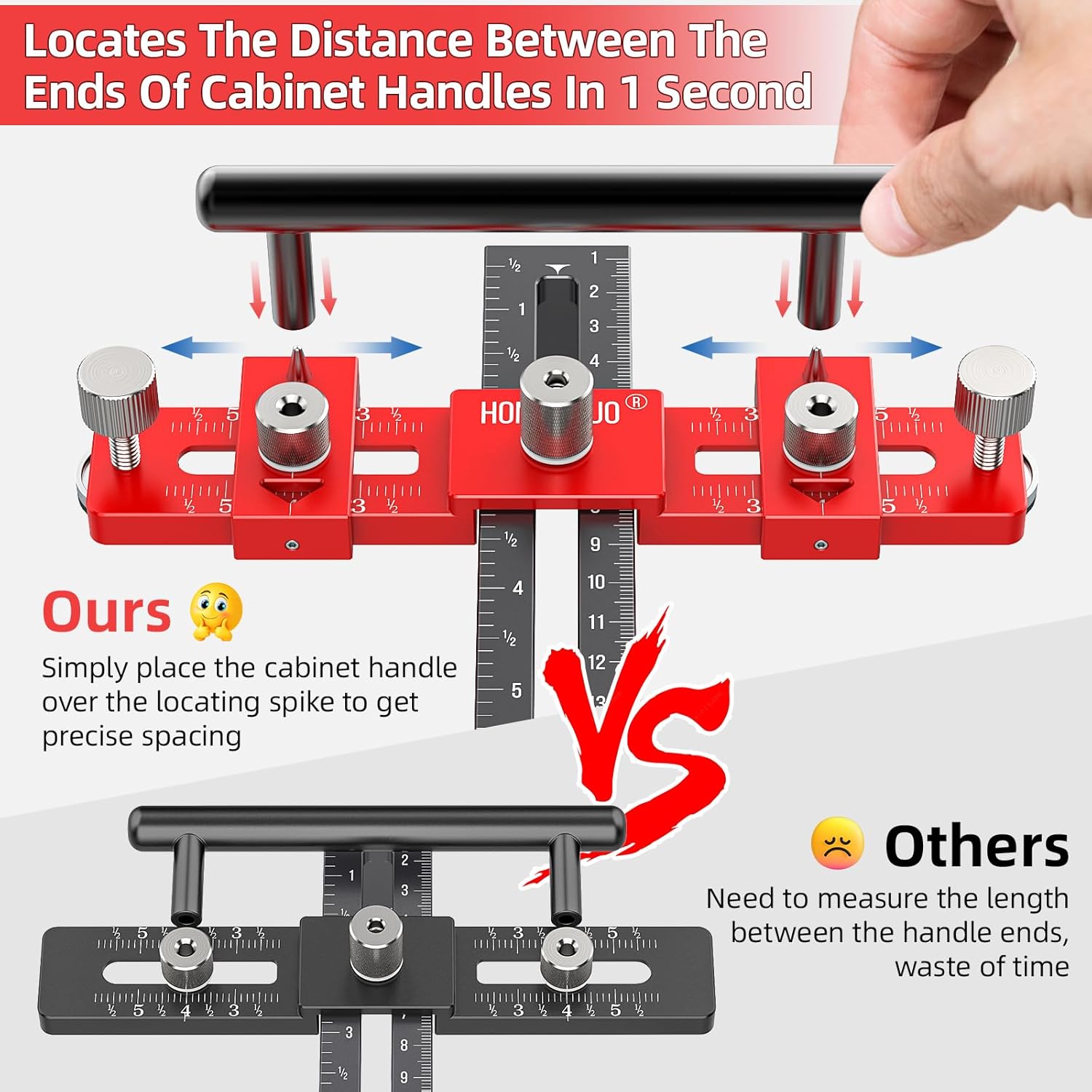Enhanced Cabinet Hardware Jig for Handles and Pulls